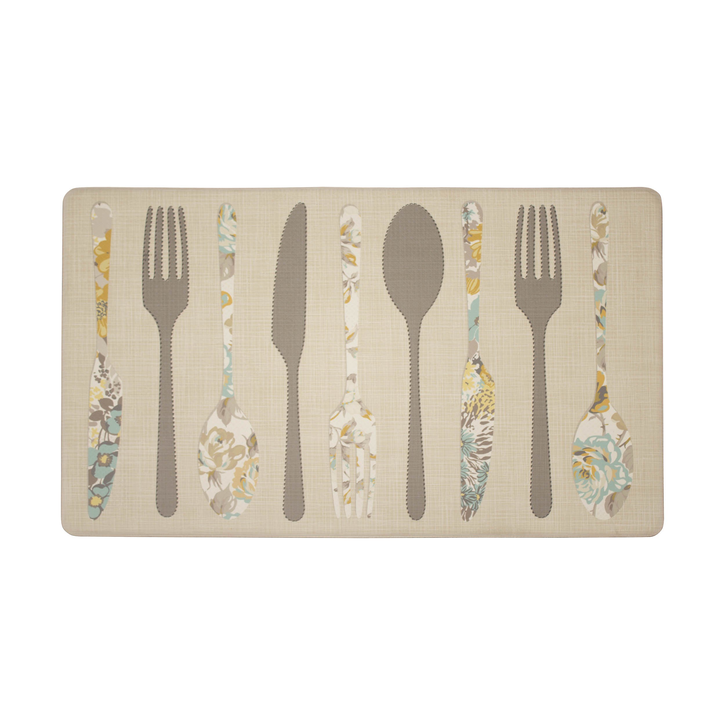 Laura Ashley – Anti-Fatigue Kitchen Mat | Almeida Floral Design | Stain, Water & Fade Resistant | Cooking & Standing Relief | Non-Slip Backing | Measures 20” x 32” | Duck Egg