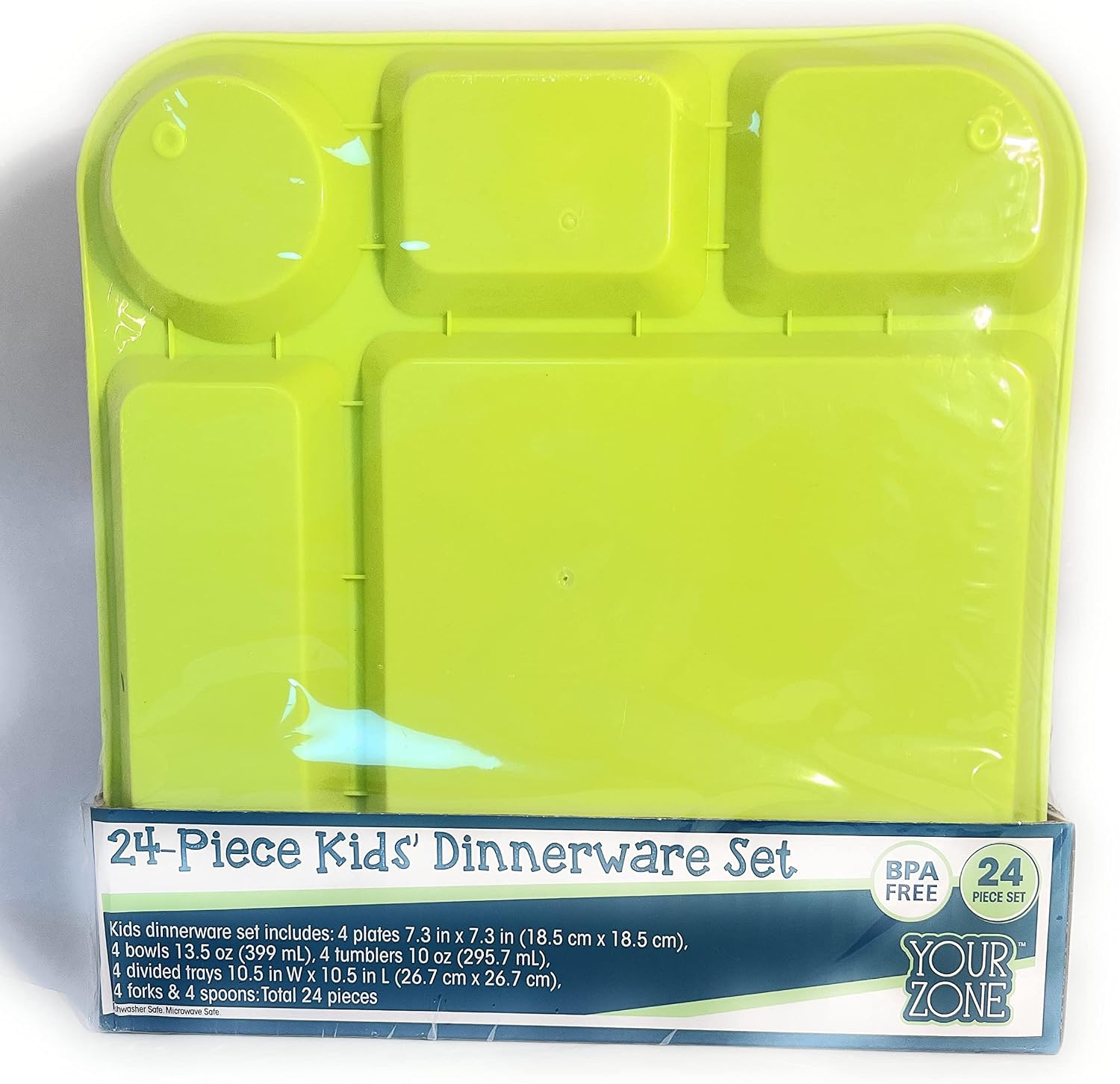 24-Piece Kids"Dinnerware Set (Multicolor, Tableware)
