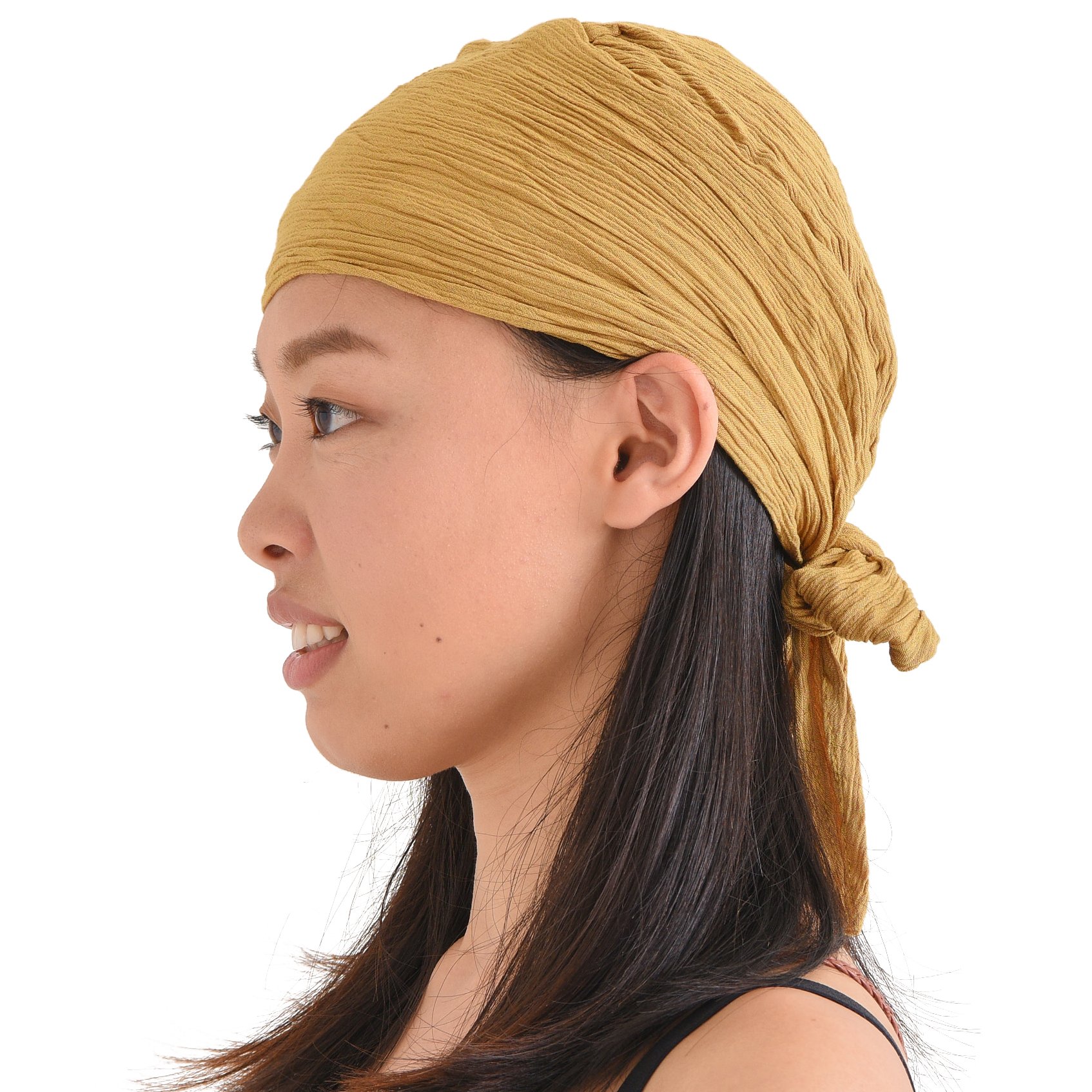 CHARM Pirate Hat Head Scarf - Turban Bandana Cap Boho Scarf Chic Womens Mens Adult Pirate Costume Casualbox Mustard