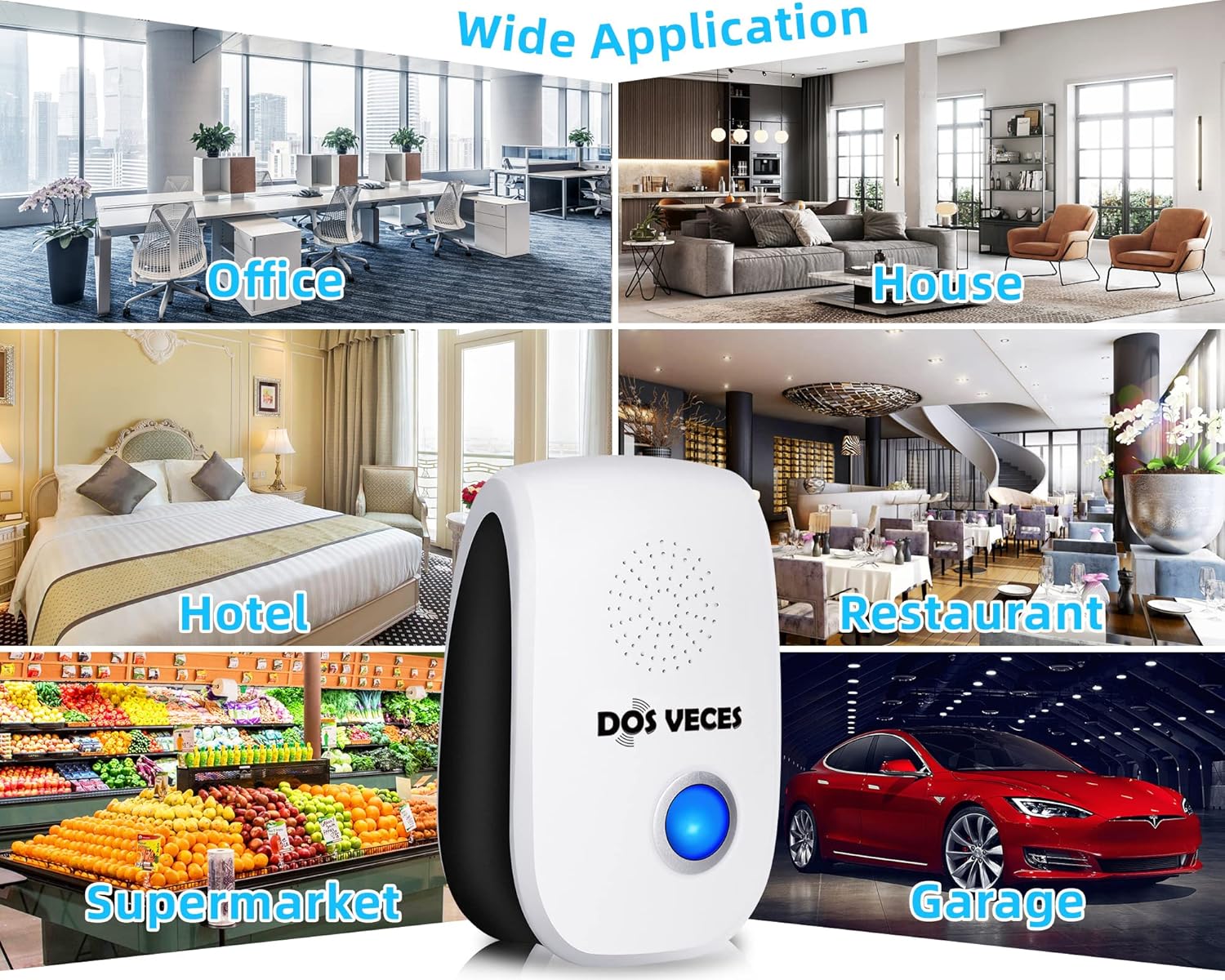 2021 Upgraded Ultrasonic Pest Repeller, Pest Repellent 8 Pack, Pest Control Electronic Plug for Insects, Mice & Spider, Mosquito Repellent Indoor for Home, Office, Warehouse, Hotel, Garage (8 PCS) : Patio, Lawn & Garden