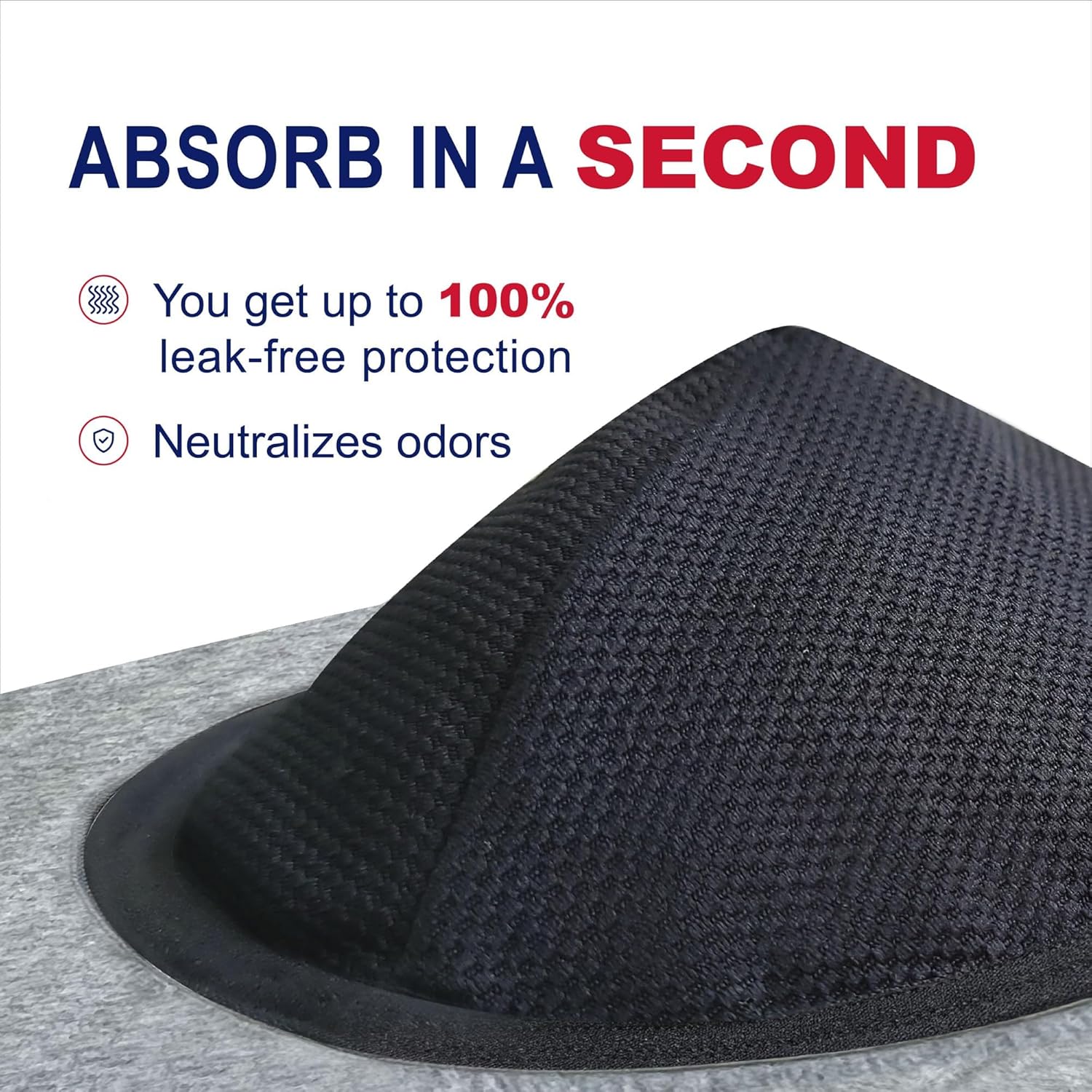 Washable Urinary Incontinence Underwear for Men, 5" Longer Leg Front Absorbent Boxer Brief for Bladder Control (XX-Large, Gray) - Image 2