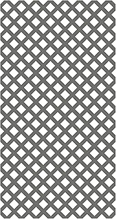4 ft. x 8 ft. Nantucket Gray Garden Vinyl Lattice