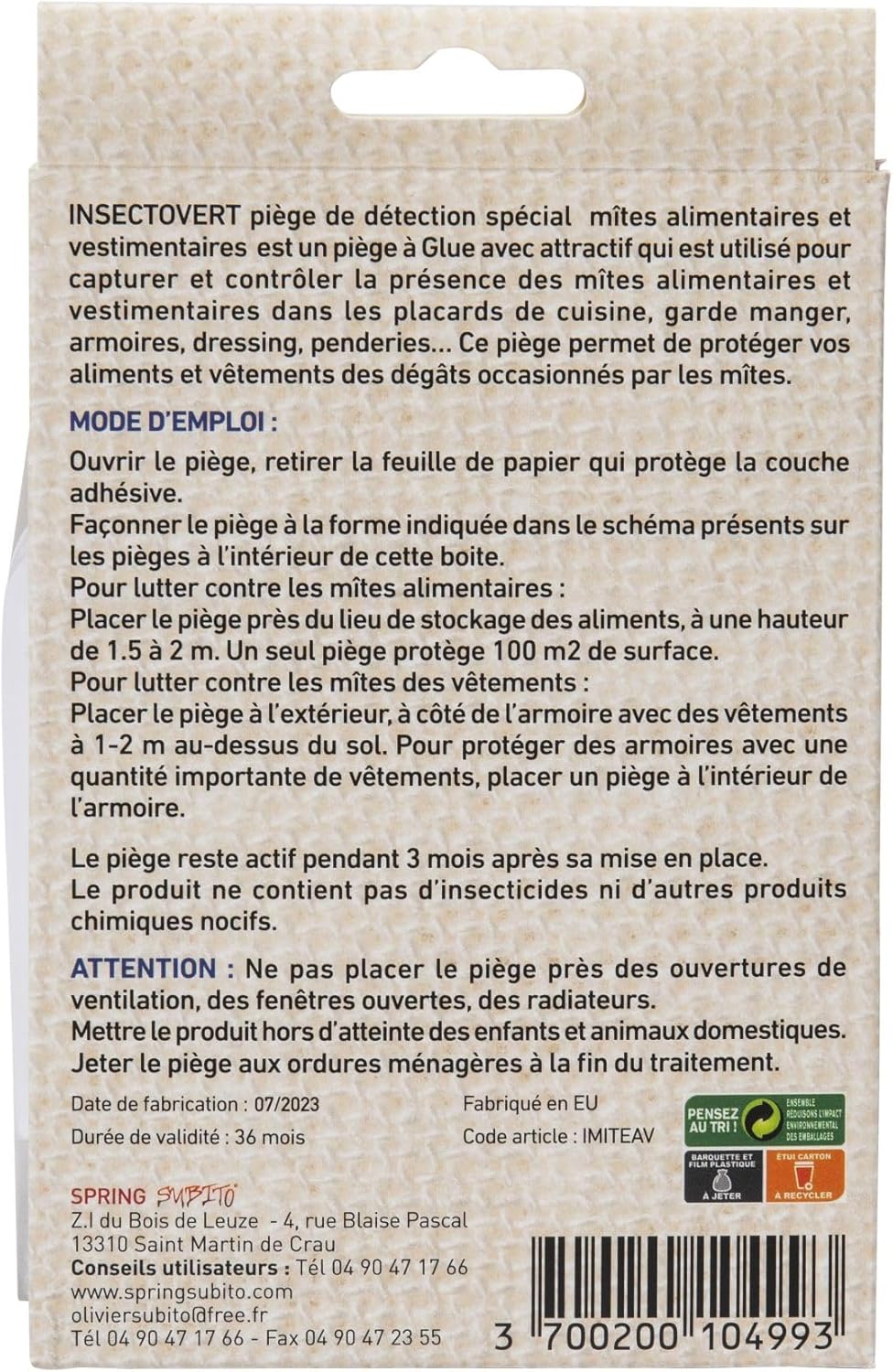 Effektiver Schutz gegen Motten: SUBITO Falle im Test!