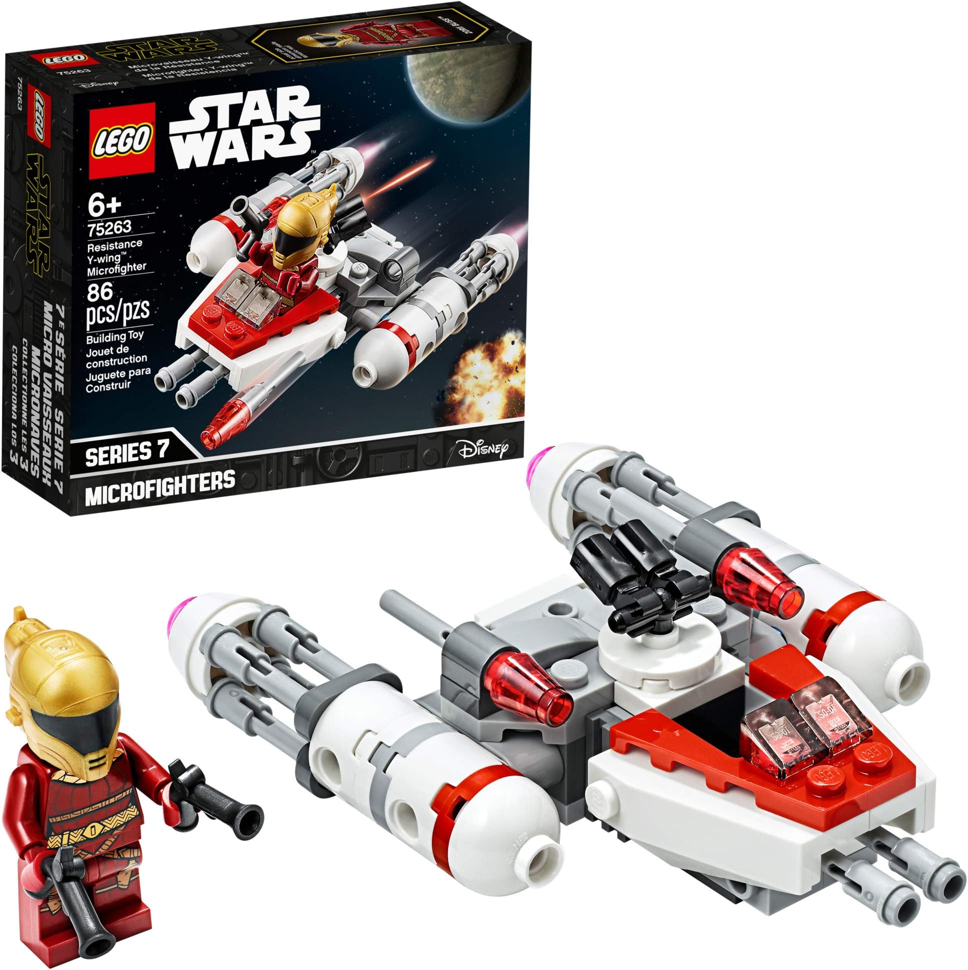 Star Wars Resistance Y-Wing Microfighter 75263 Cool Toy Building Kit for Kids, New 2020 (86 Pieces)