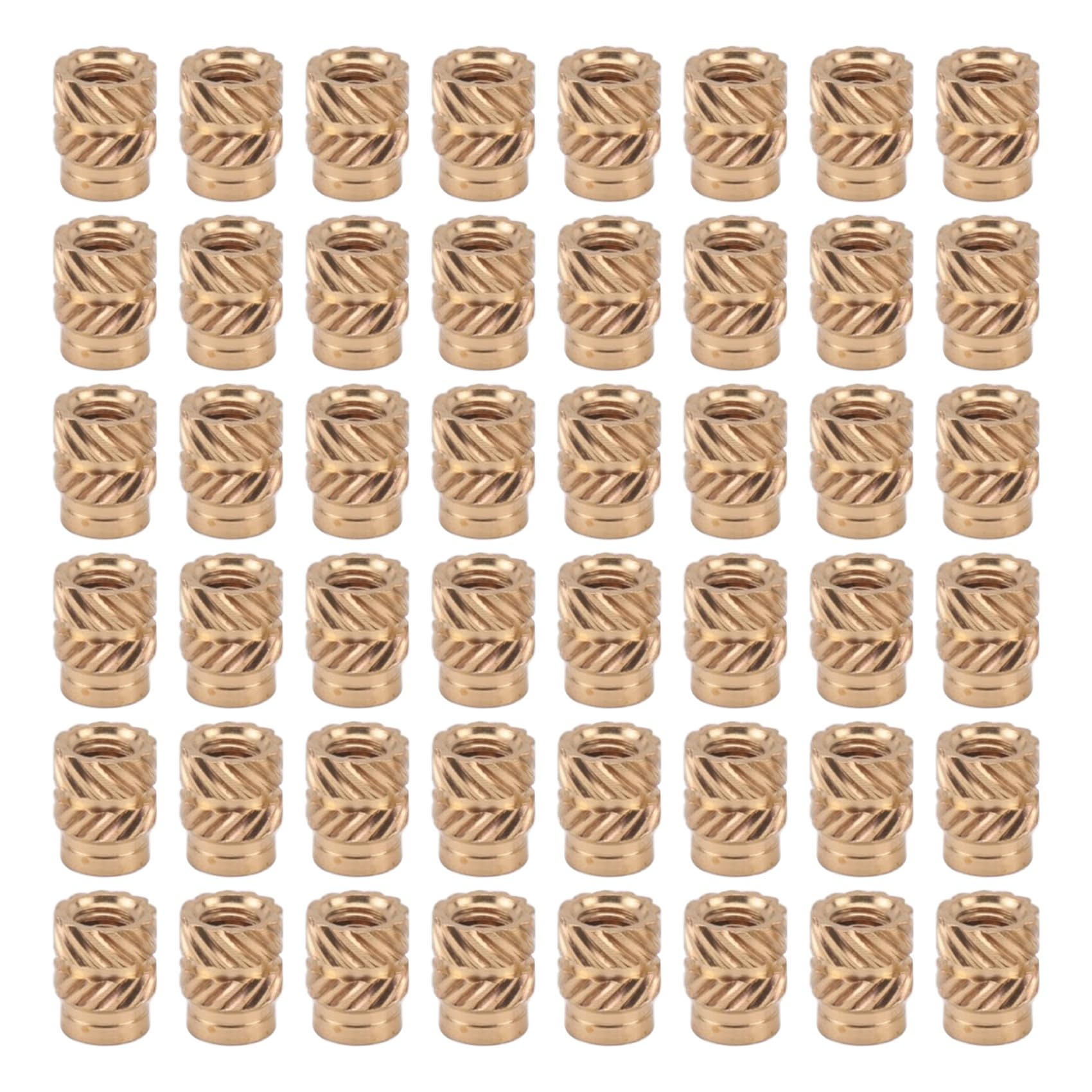 Littimoon 120Pcs M3X5.7-OD4.6 Thread Knurled Brass Threaded Heat Set Heat Insert Embedment Nut for 3D Printer