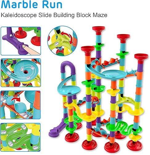 Miniatura 2 de Blacka Juego de carreras de mármol para niños de 4 5 6 7 8 9 10 años en adelante, juguetes educativos STEM regalo de cumpleaños, festival, A880,