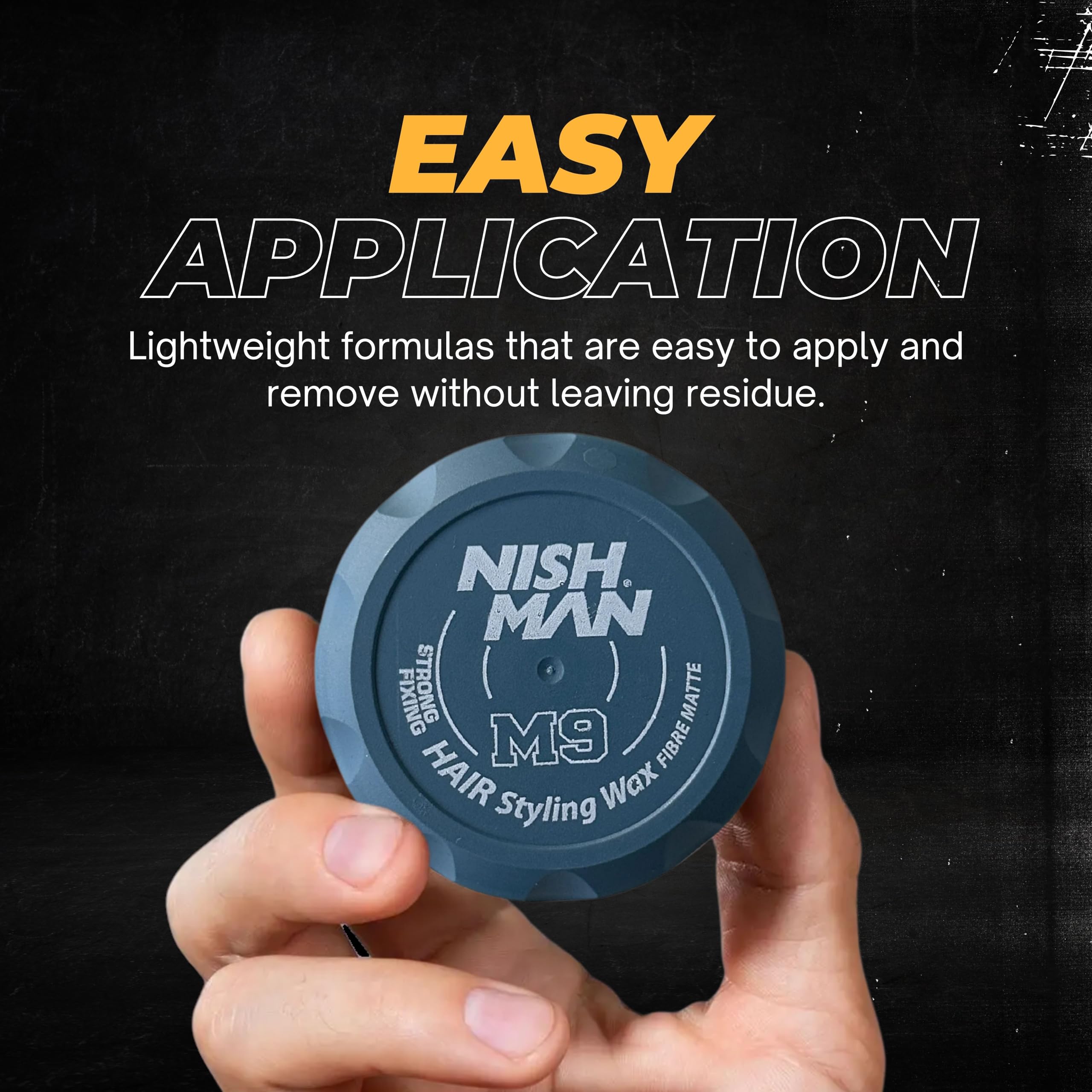 NISHMAN M9 Hair Styling Wax, Pliable Fiber Matte Strong Fixing 100g, Matte Finish, High Hold, Adds Extra Volume - Image 4