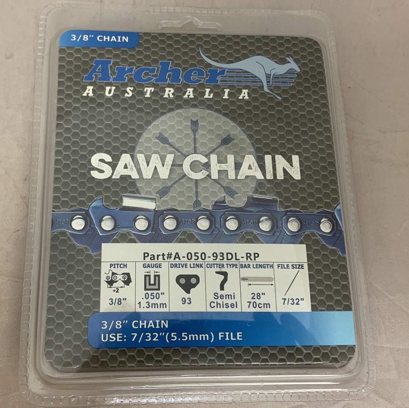 28" 3/8-050-93DL Archer Ripping Chainsaw Chain replaces 72RD093G A1EP-RP-93E