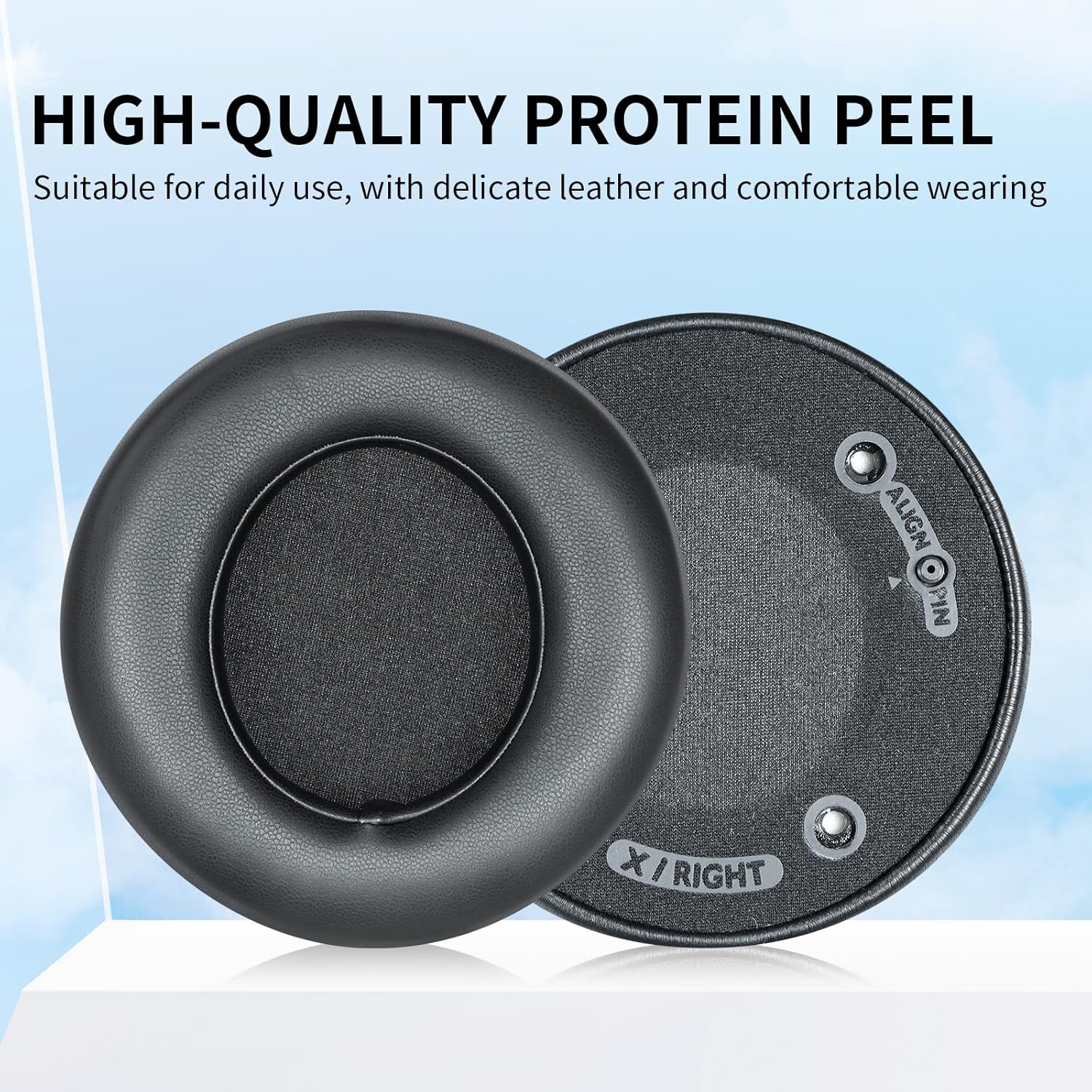 Replacement Earpads Compatible with Philips Audio Fidelio X2 HR X1 Wired Headphones,Ear Pads Cushions with Noise Isolation Foam (Protein Leather)