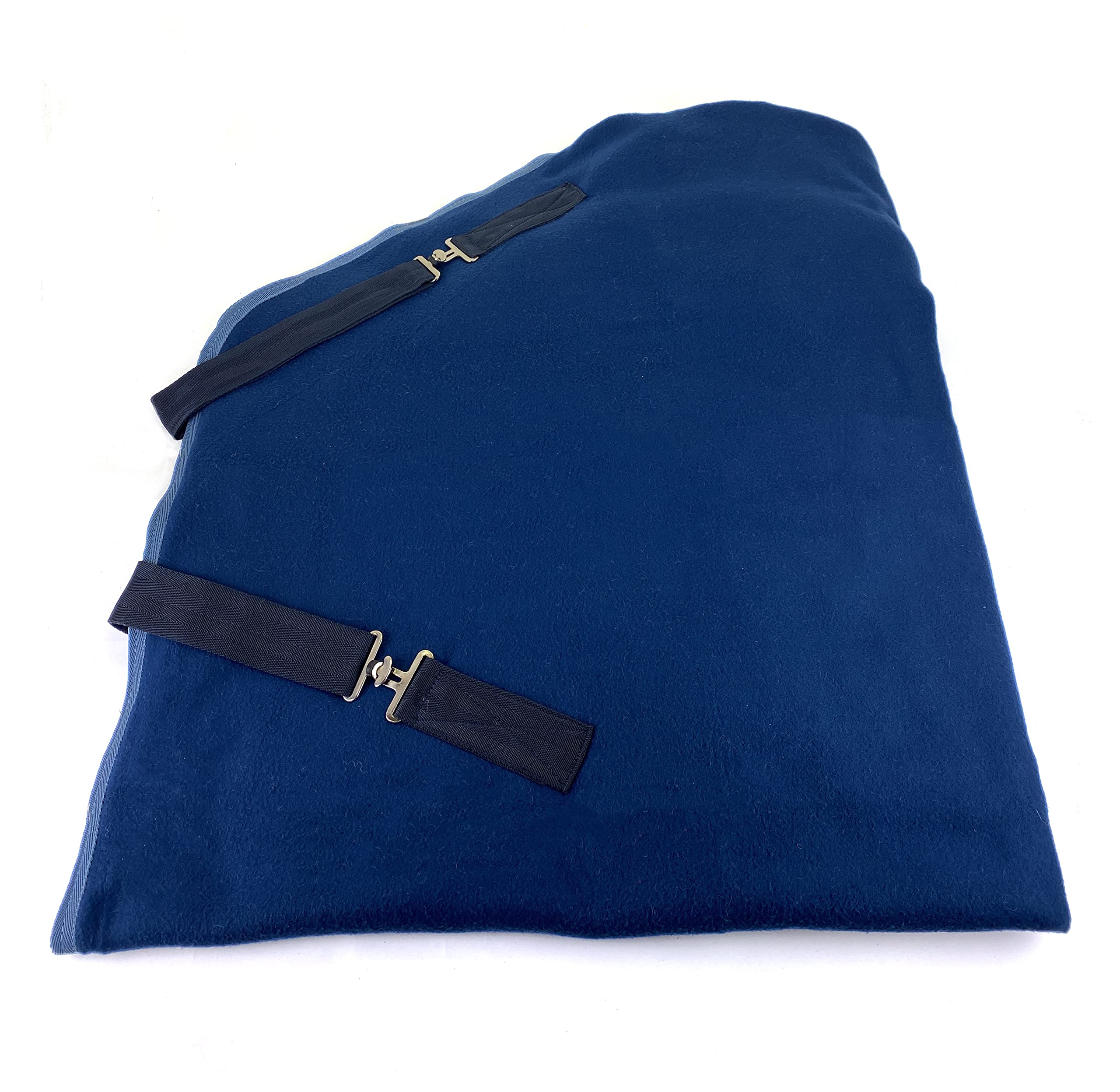Horses, Coperta Cavallo In Pile Cosy Walk, Morbida, Comoda e Assorbente, Ideale per Asciugare il Cavallo Dopo il Lavoro (155 cm, Blu)