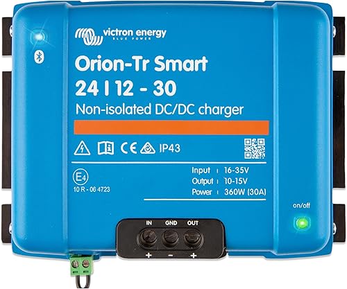 Victron Energy Orion-Tr Smart 2412 voltios 30 amperios 360 vatios DC-DC cargador no aislado (Bluetooth)