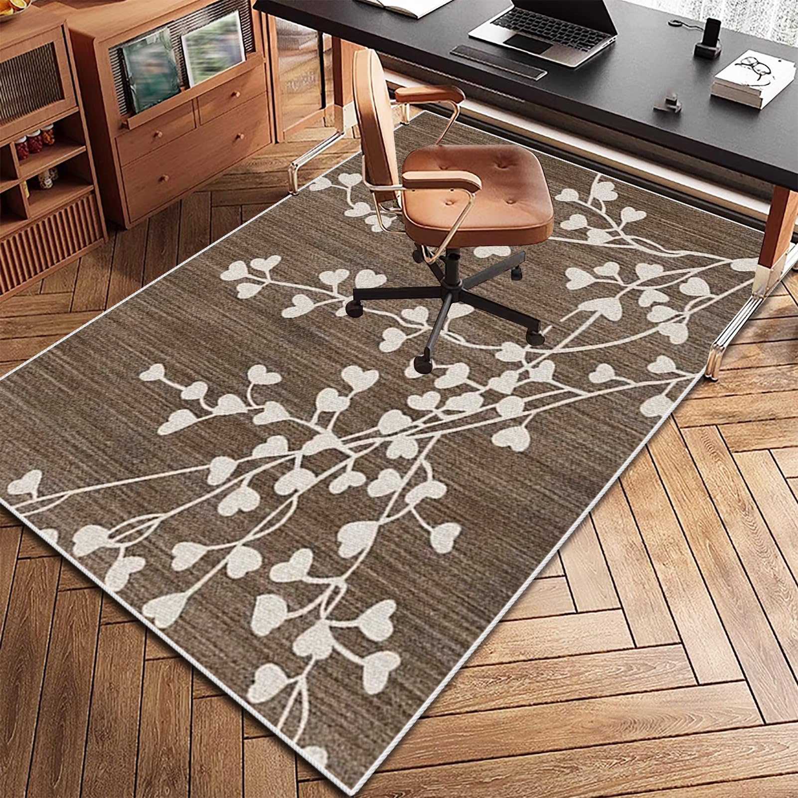 Tapis Protection Sol Chaise Bureau Tapis de Sol Bureau Tissu, Tapis de Chaise de Bureau Tapis de Chaise à Rouler, Tapis Protège-Sol pour Chaise de Bureau pour Parquets Stratifié 180 x 230 cm
