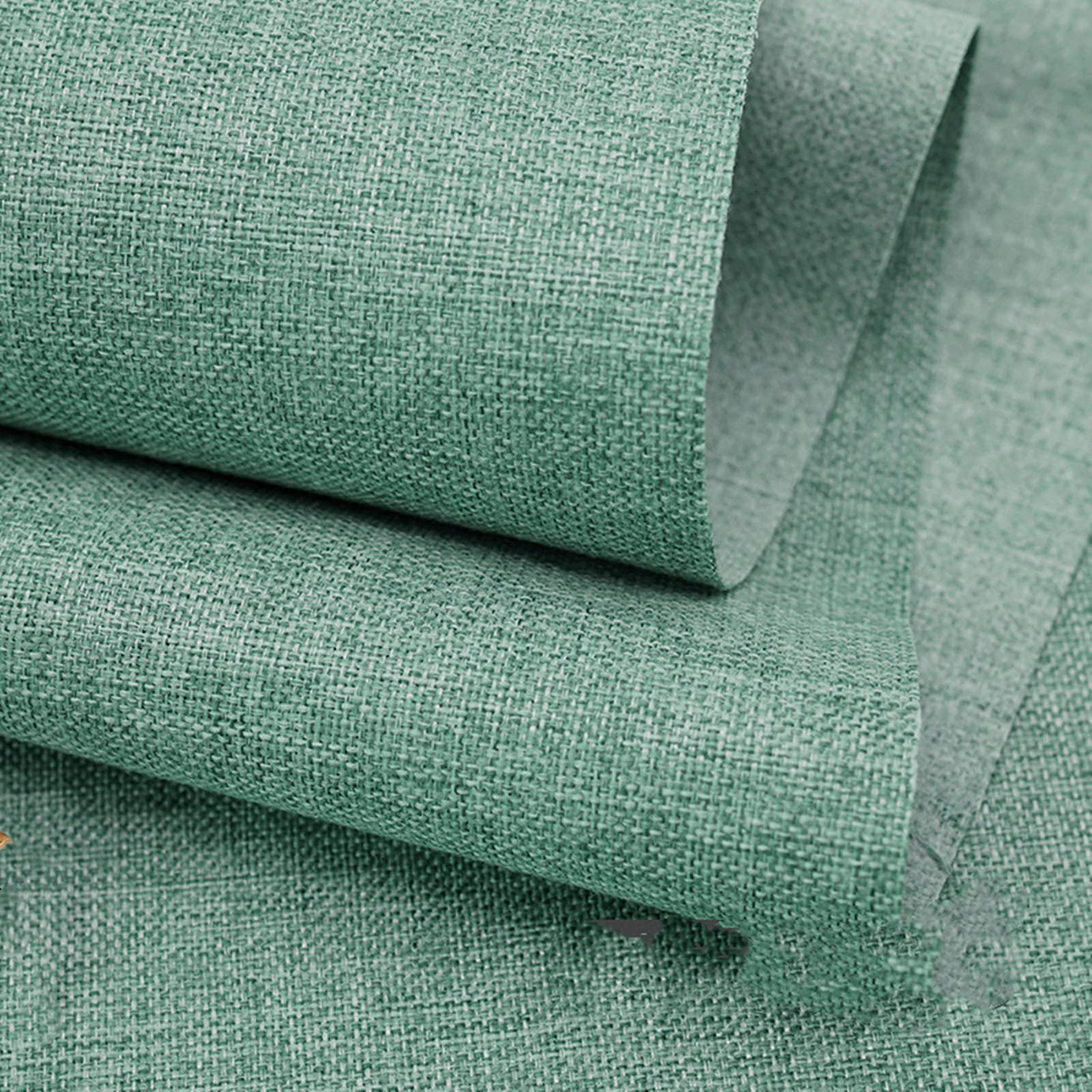 TinaKim Faux Linen Type Cloth Fabric for Sofa Chair Upholstery Material (Light Green 13, 2 Yard (57x 72 inch)) - Image 2