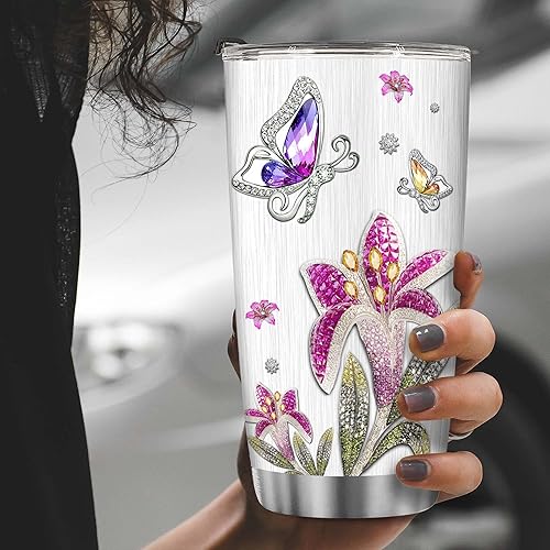 Vista 62 de BECHUSKY Vaso cristiano con versículo bíblico, regalos florales para mujeres, inspirador de fe, niña religiosa, mamá en cumpleaños, Pascua, Navidad