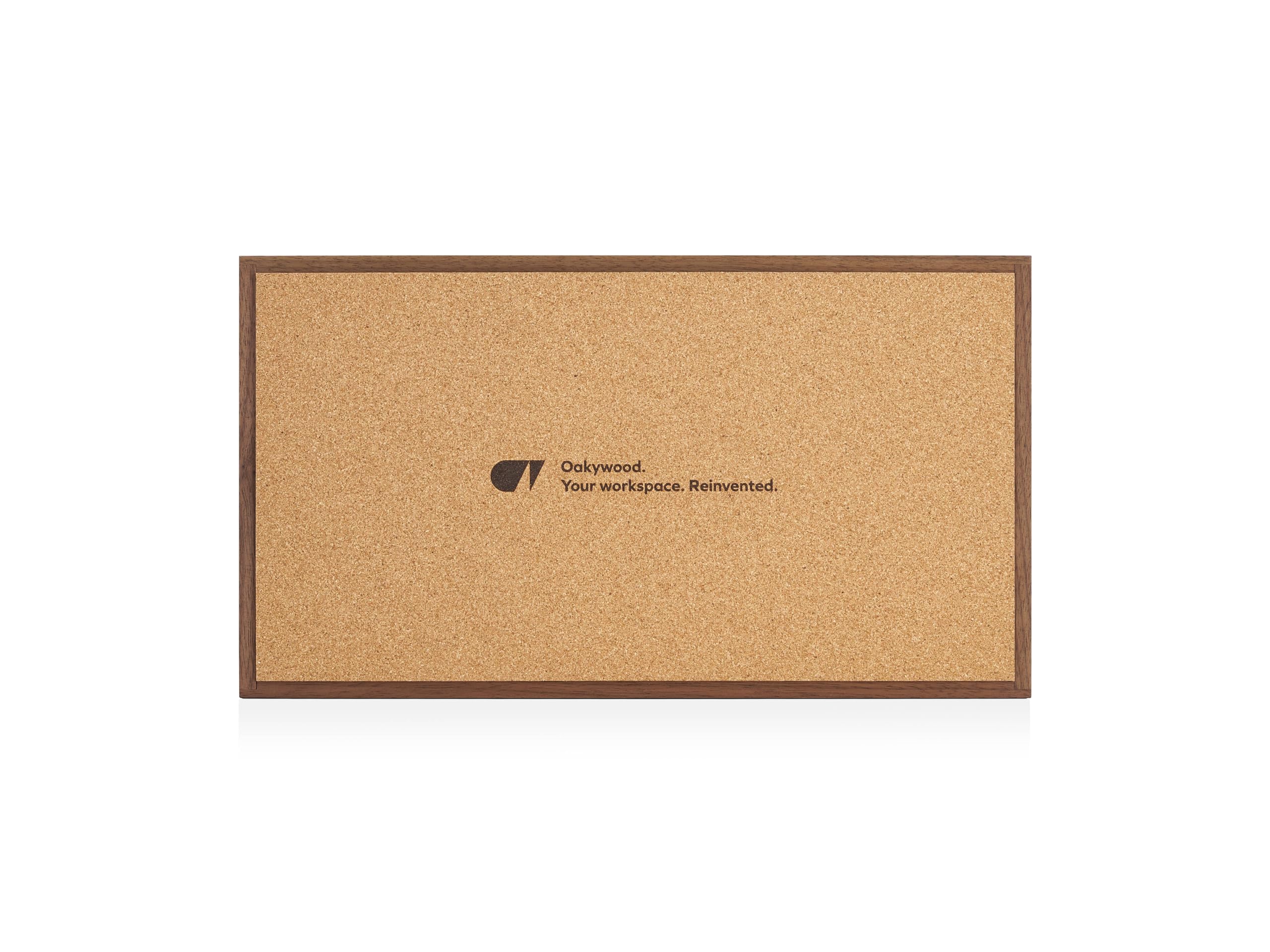 OAKYWOOD - Set di Vaschette in Legno Massiccio per Documenti, Telefoni e Tablet - Perfetto per l'Ufficio, la Casa o la Scuola - Noce