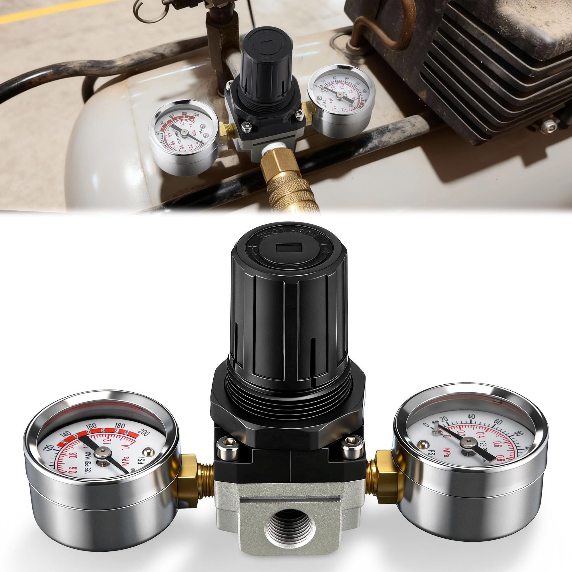 Photo 1 of Dreyoo Air Compressor Regulator with Gauge