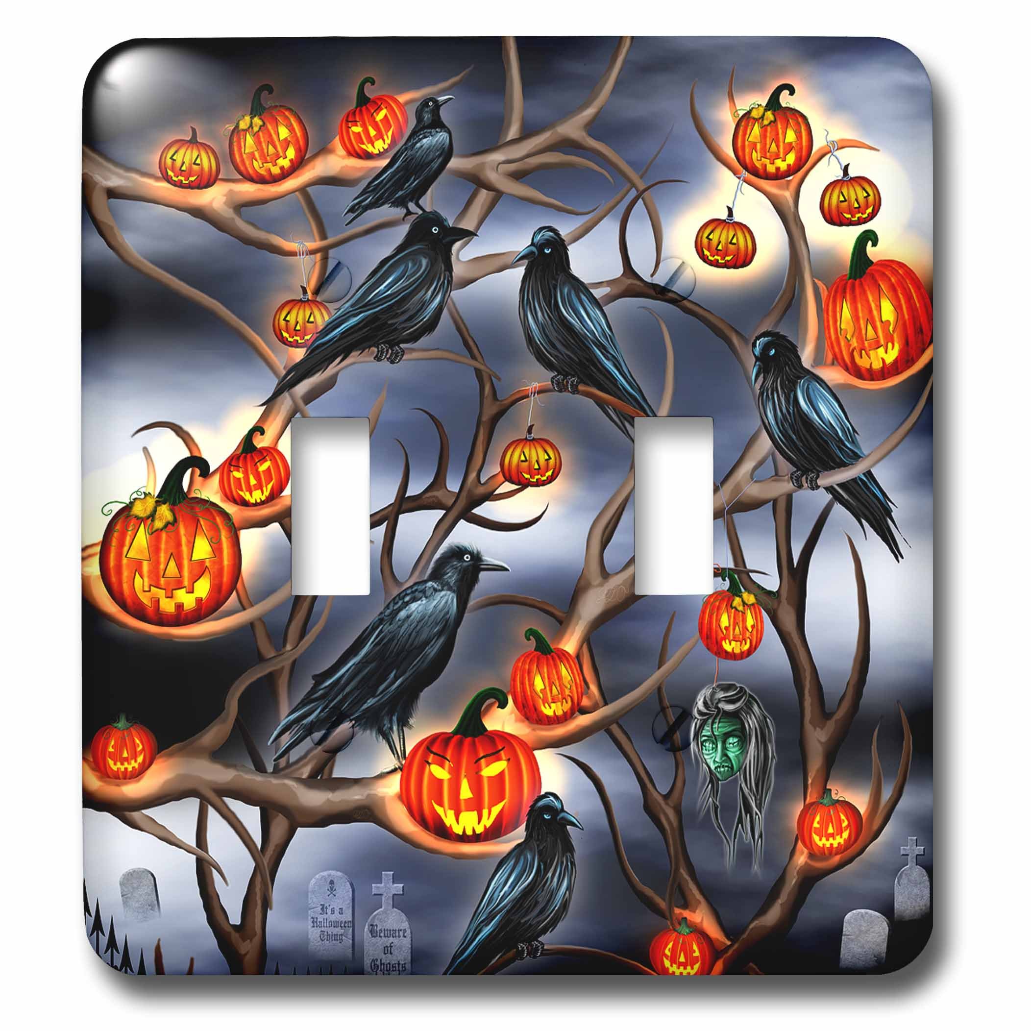 Interrupteur Halloween mystérieux corbeaux pour votre décoration intérieure festive
