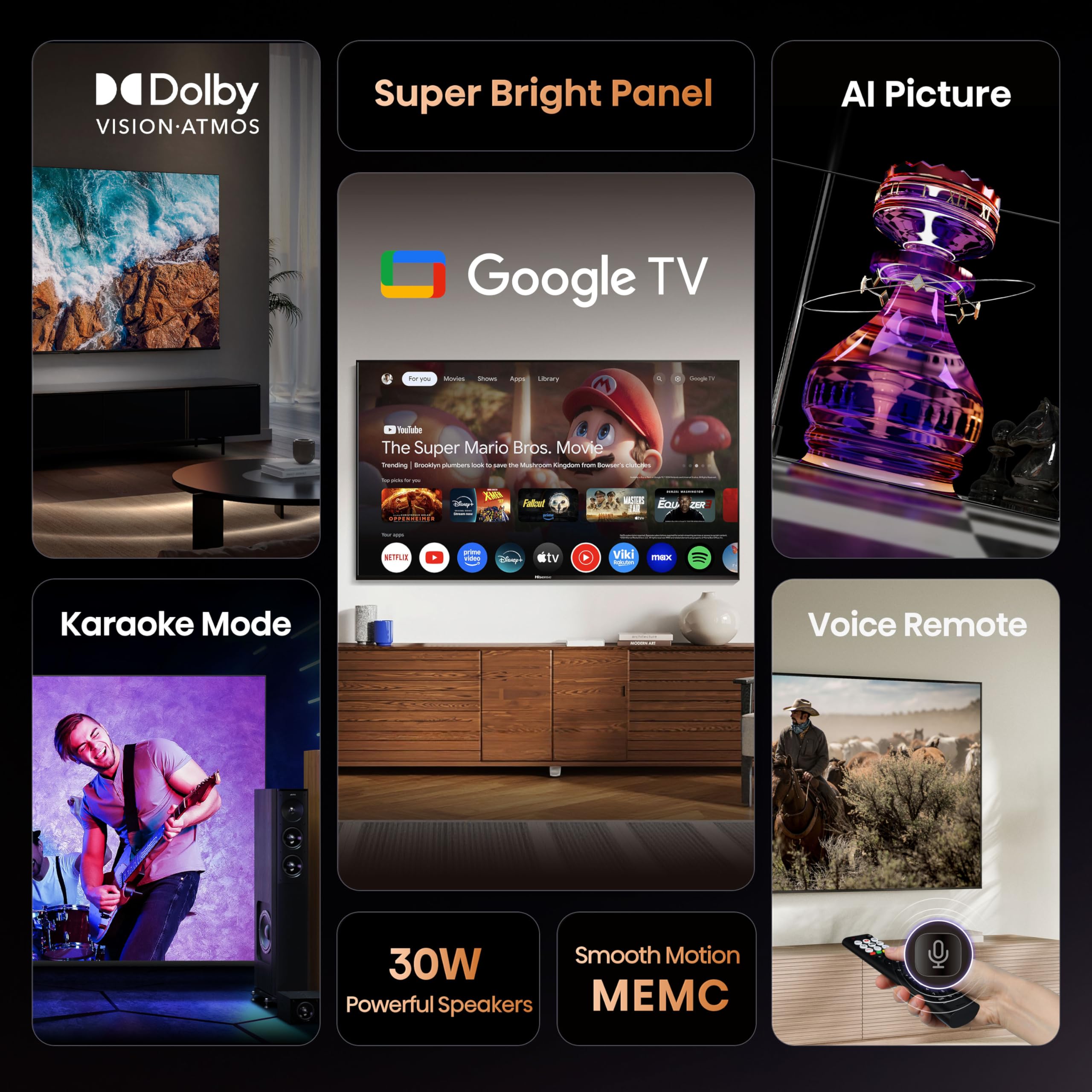 Hisense 126 cm (50 inches) E6S Series 4K Ultra HD Smart LED TV 50E6S — Amazon image 2