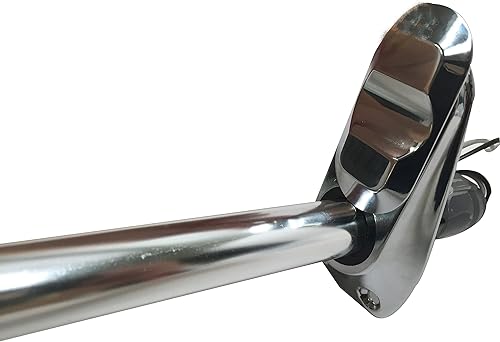 Miniatura 4 de Pactrade Marine Luces de navegación de barco  Luz de popa blanca incandescente de 24 pulgadas (montaje empotrado, base cromada extraíble)