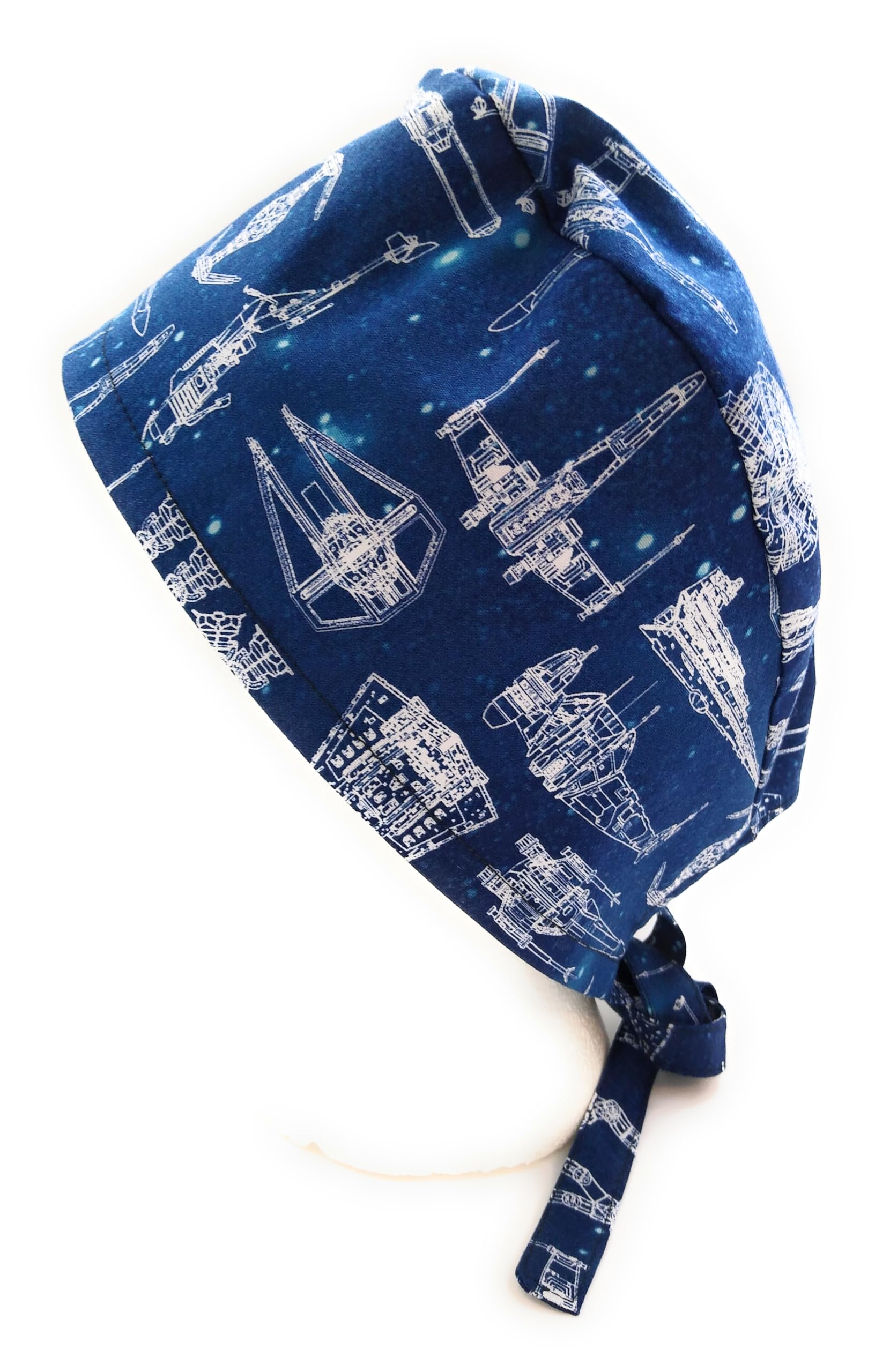 Scrub Hat Science Fiction Spaceships SciFi Movies Fun Cotton Fabric Cap Do-Rag Multi Color