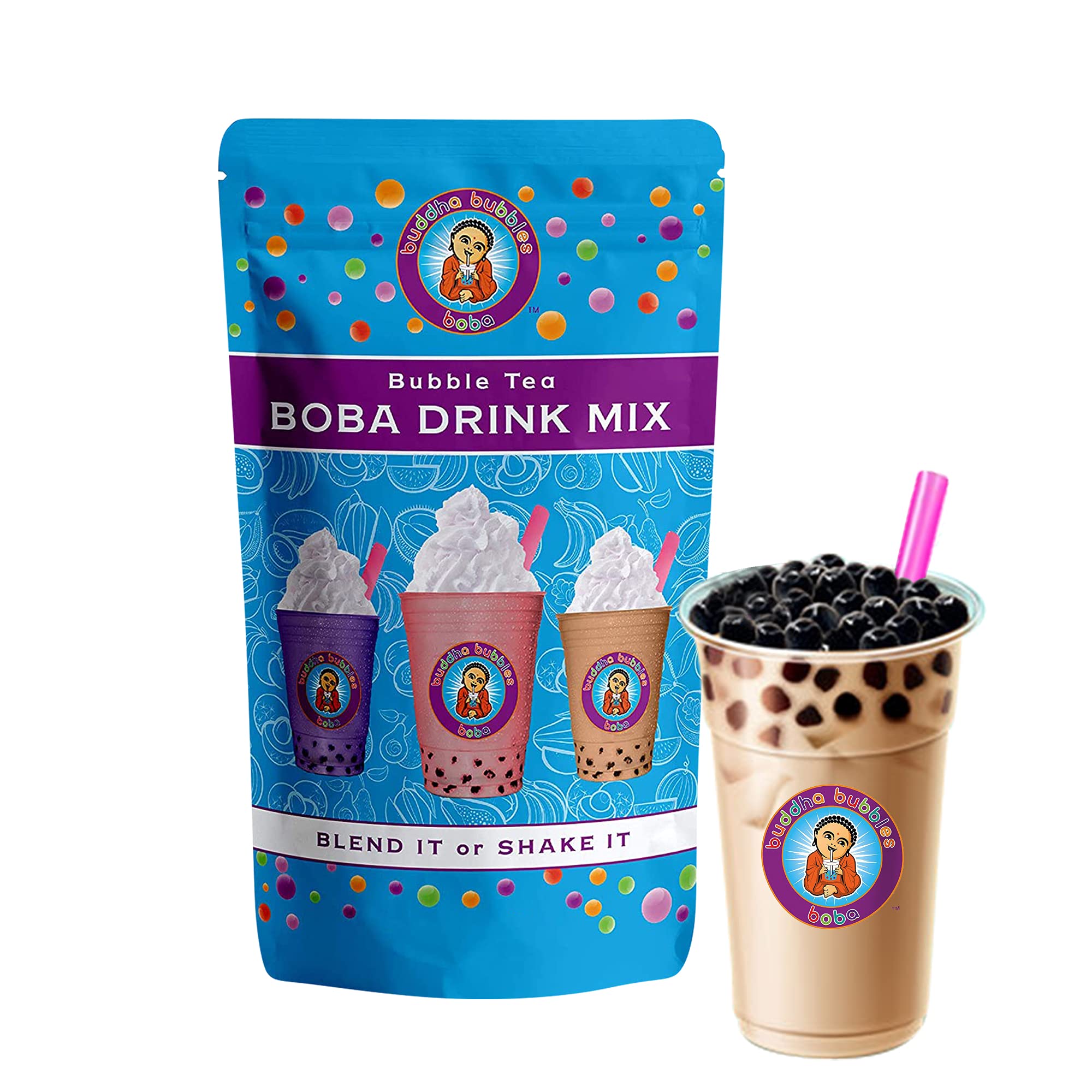 Buy MILK TEA Boba / Bubble Tea Drink Mix Powder By Buddha Bubbles Boba