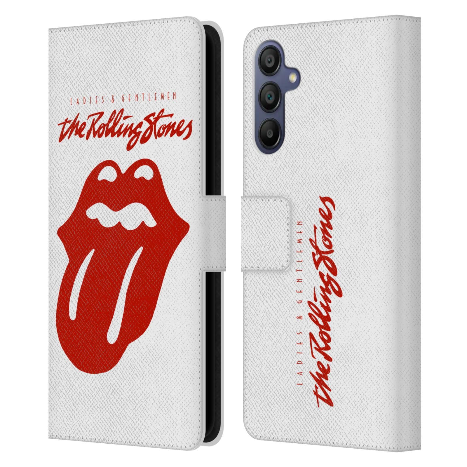 Carcasa Samsung Galaxy A15 tipo libro cuero original The Rolling Stones 7