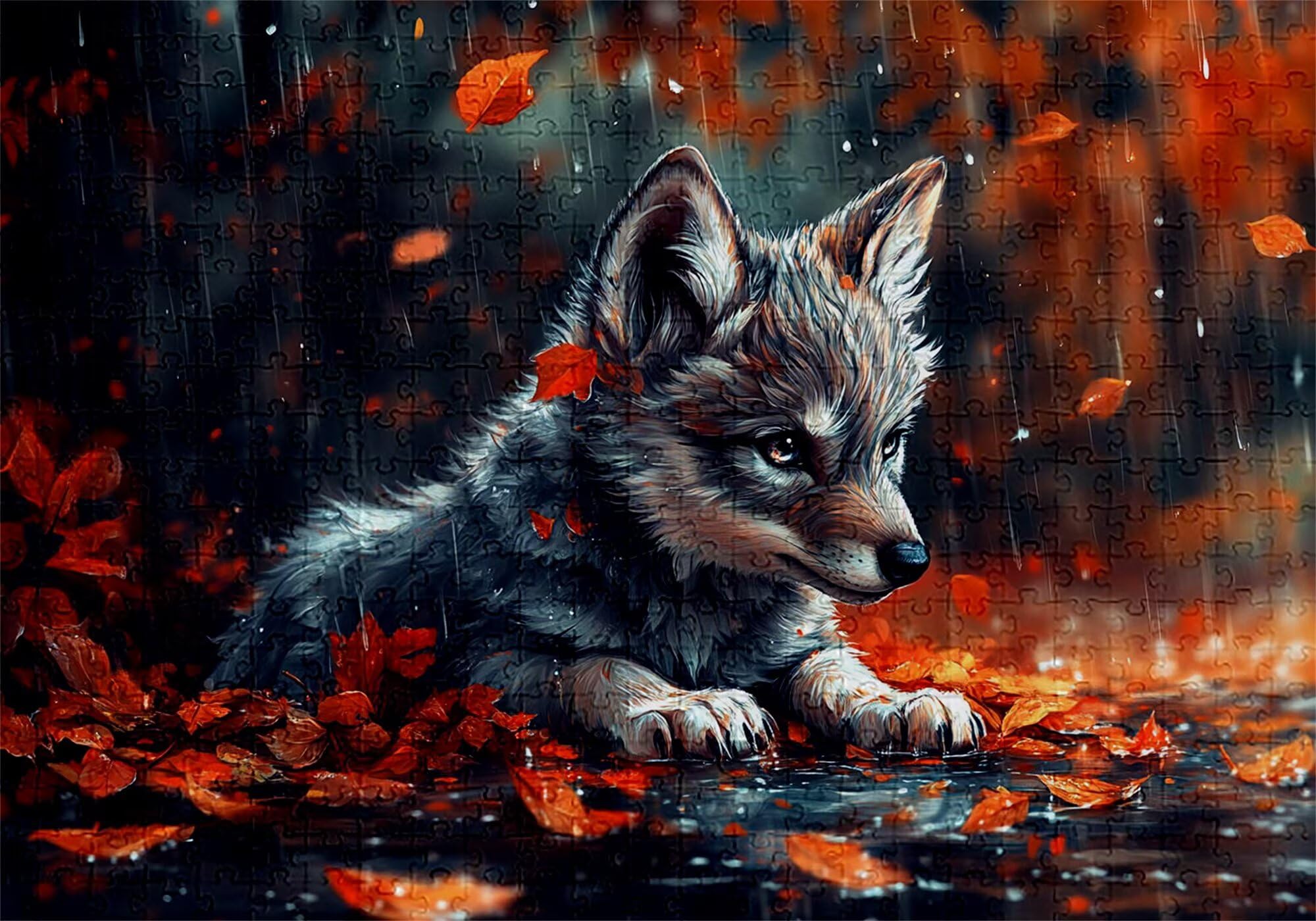 Puzzle 3000 elementów puzzle dla dorosłych pies 122 x 81 cm unikalne rzemiosło klasyczne 3D drewniane układanka do rodzinnych gier aktywnych, układanka do samodzielnego wykonania nawet do dekoracji