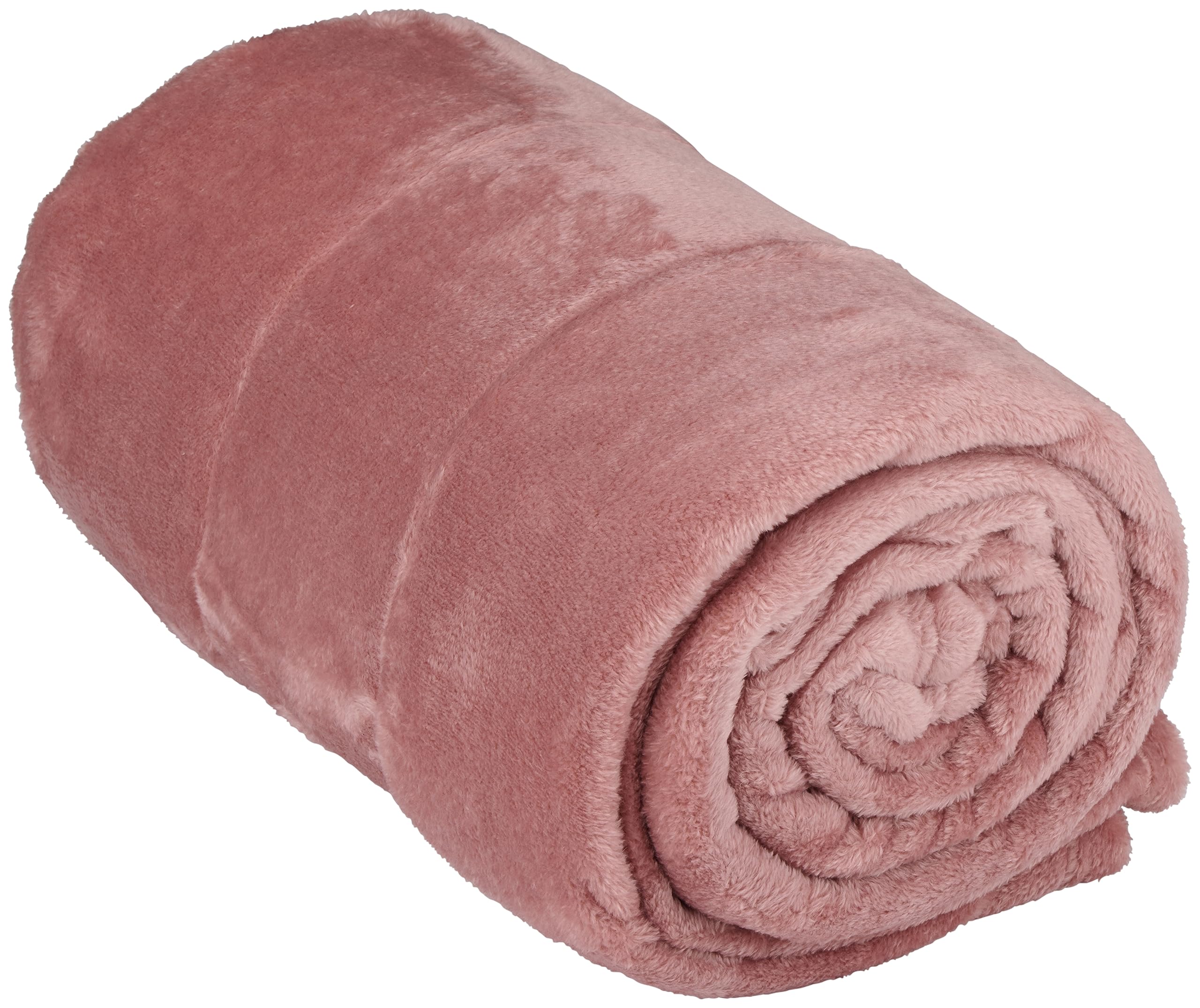 Arti Casa Fleecedeken 150 x 200 cm - sprei - knuffeldeken - bankdeken - 1-persoons bankdeken - decoratie woonkamer - terracotta oranje