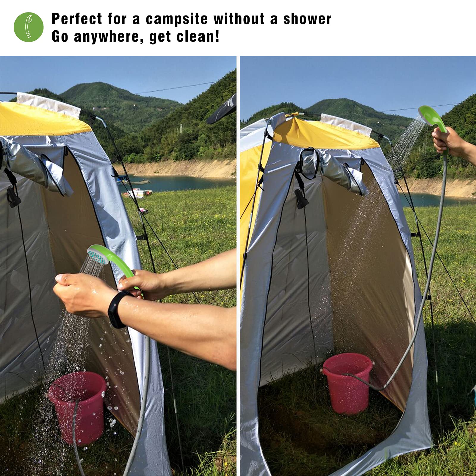 Buy Portable Camping Shower for Shower Tent, Outdoor Shower with