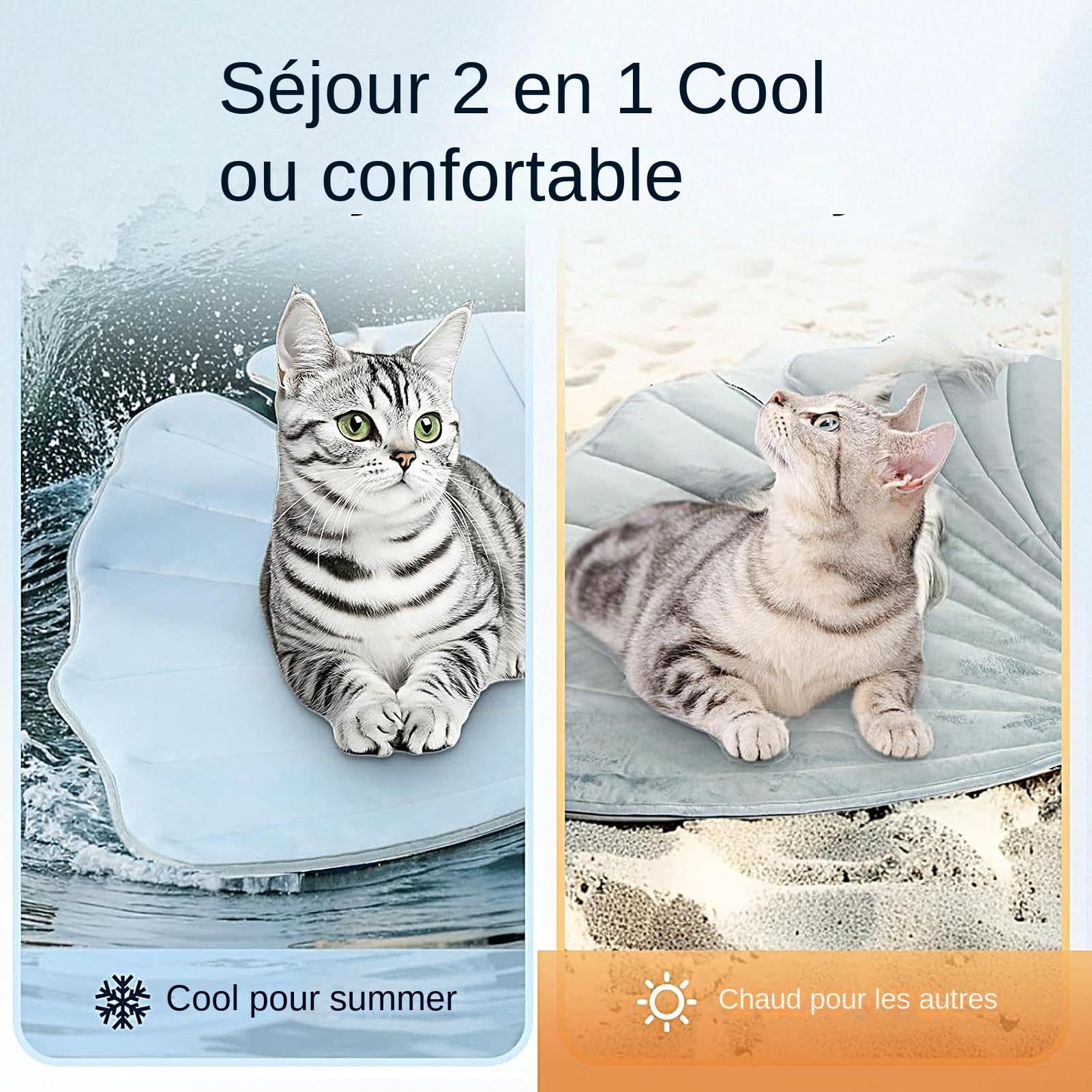 Tapis Rafraîchissant pour Animaux Couverture Rafraîchissante Respirable
