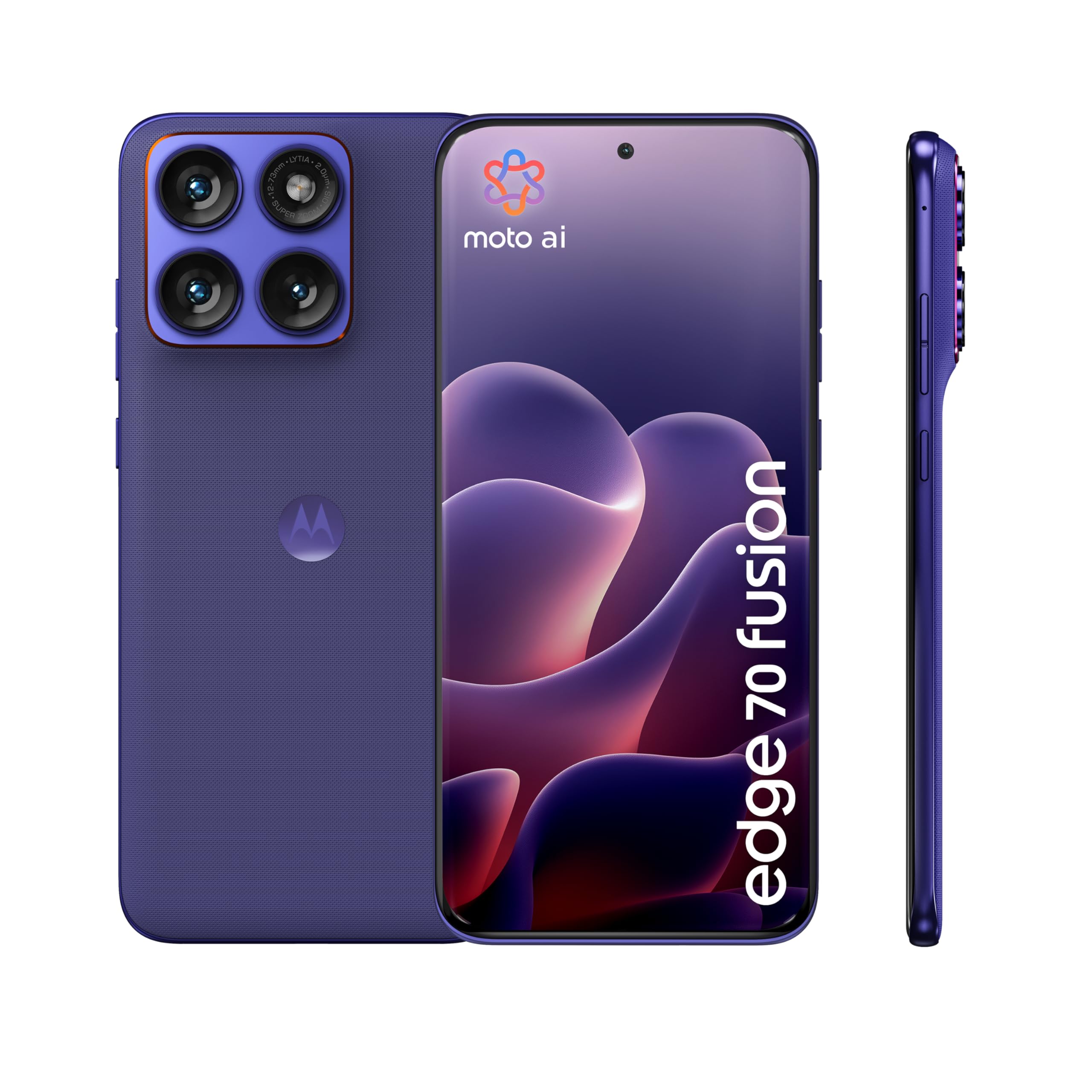 Motorola Edge 70 Fusion Pantone Orient Blue 8GB 256GB, Pantalla Super HD AMOLED de 6,78″, cámara Sony Lytia 710 de 50 MP, batería de 5200 mAh