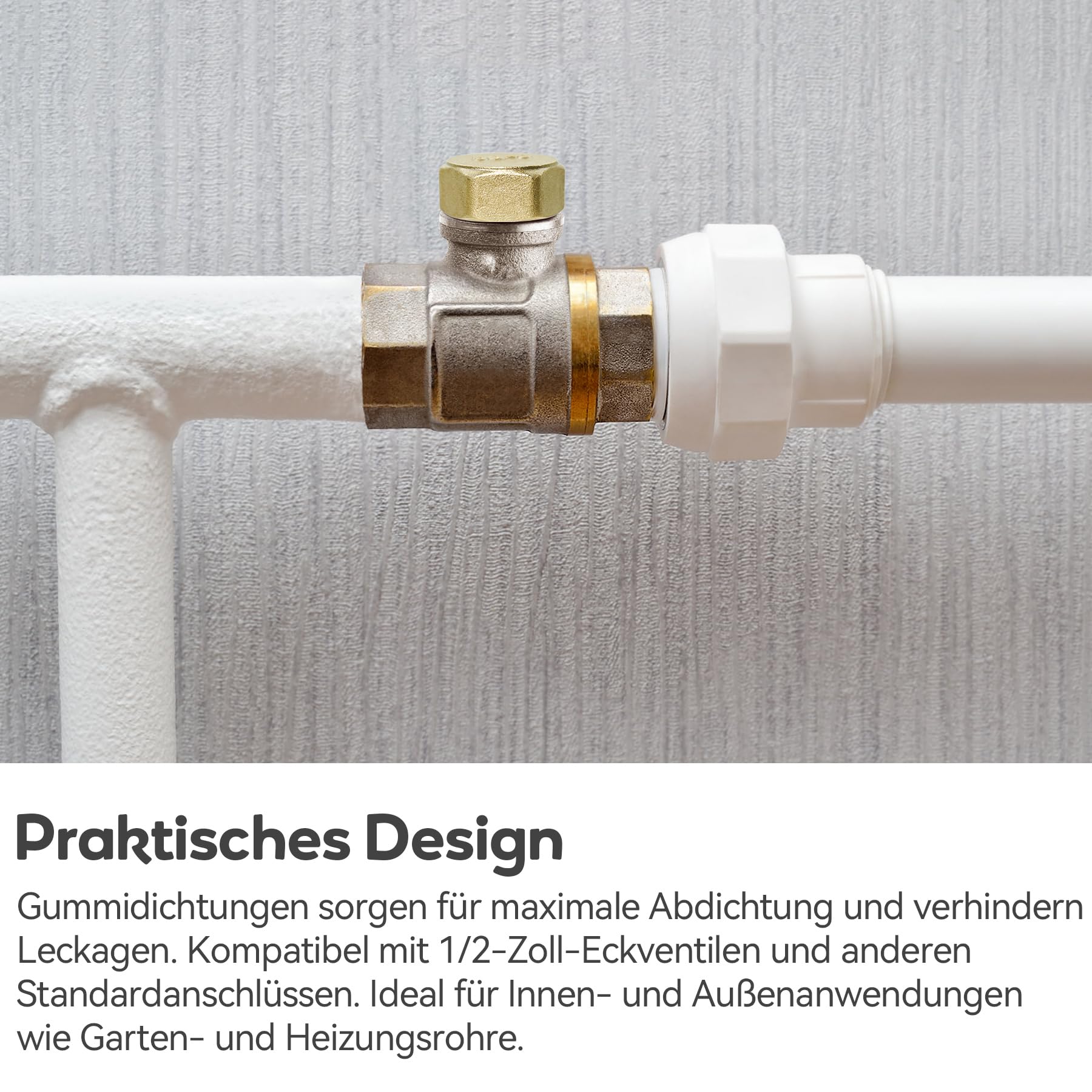 6x Blindstopfen Messing - 1/2 Und 3/4 Zoll Für Wasserleitungen