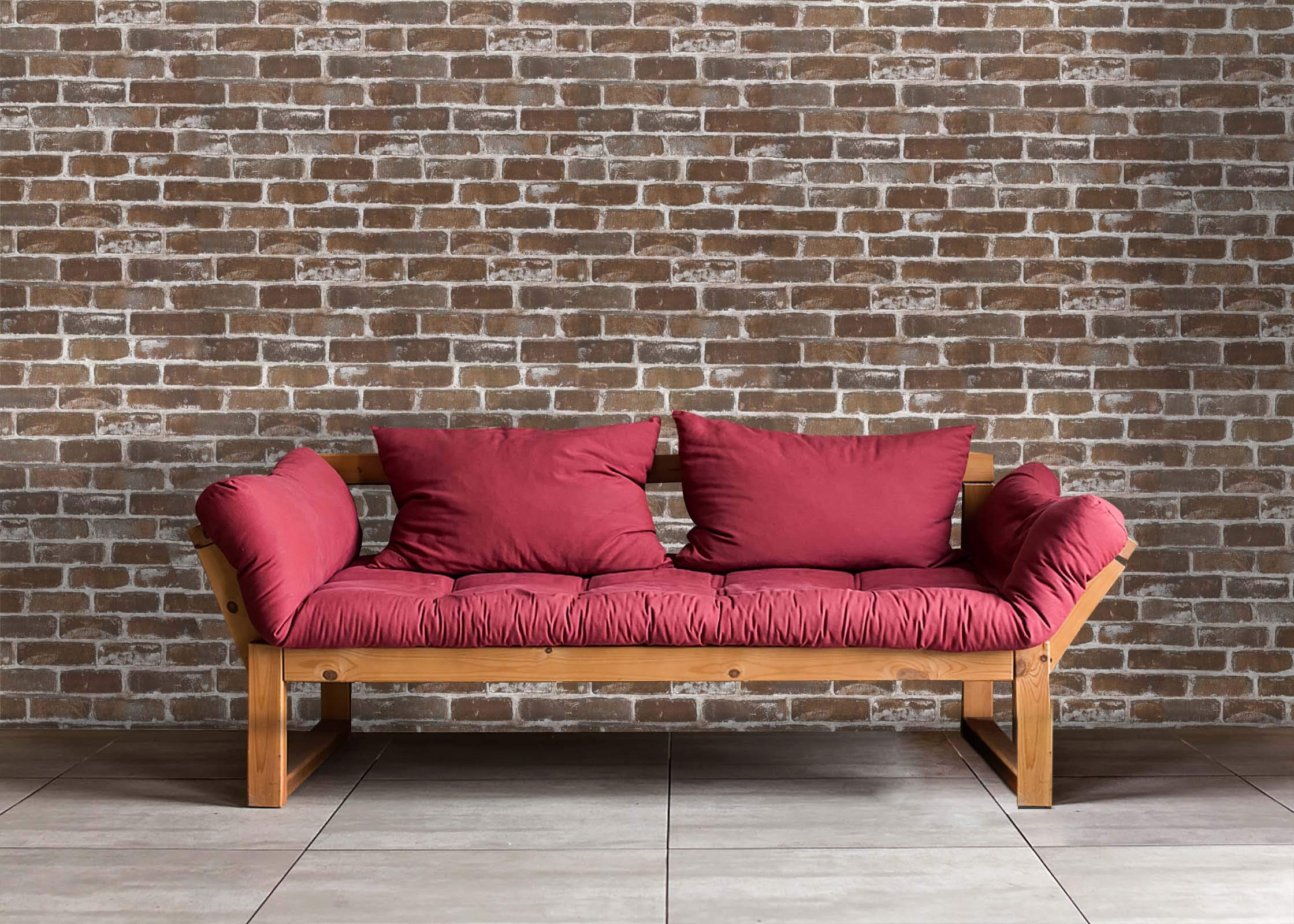 45x300cm Brick Wallpaper Brown Brick Effect Self Adhesive Peel and Stick on Wallpaper Brick