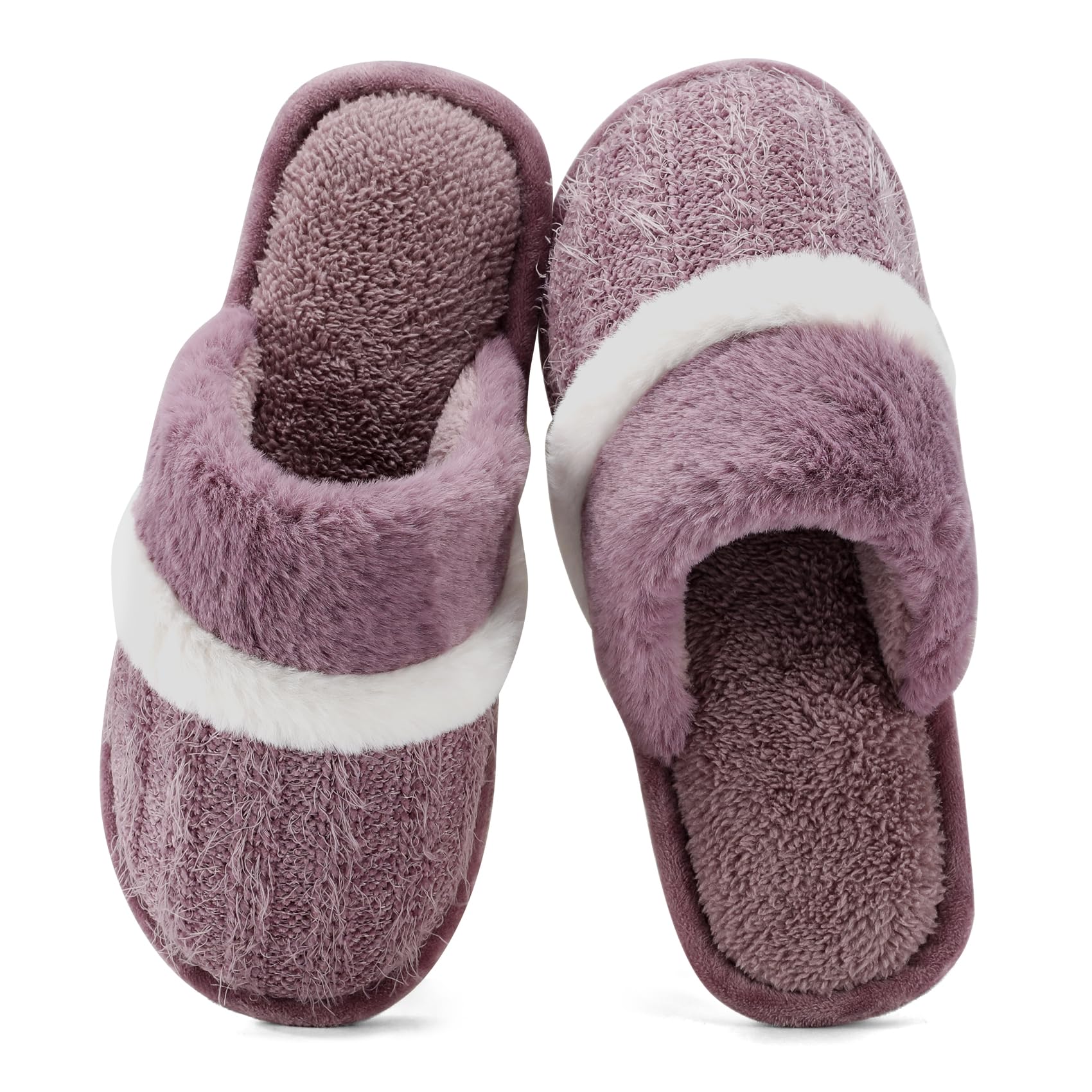 GOEWY Pantofole Donna Uomo Invernali Peluche Ciabatte Comode Casa Calde Scarpe da Casa Antiscivolo Memoria Schiuma Slippers Antiscivolo Suola Scarpe Interno Esterno