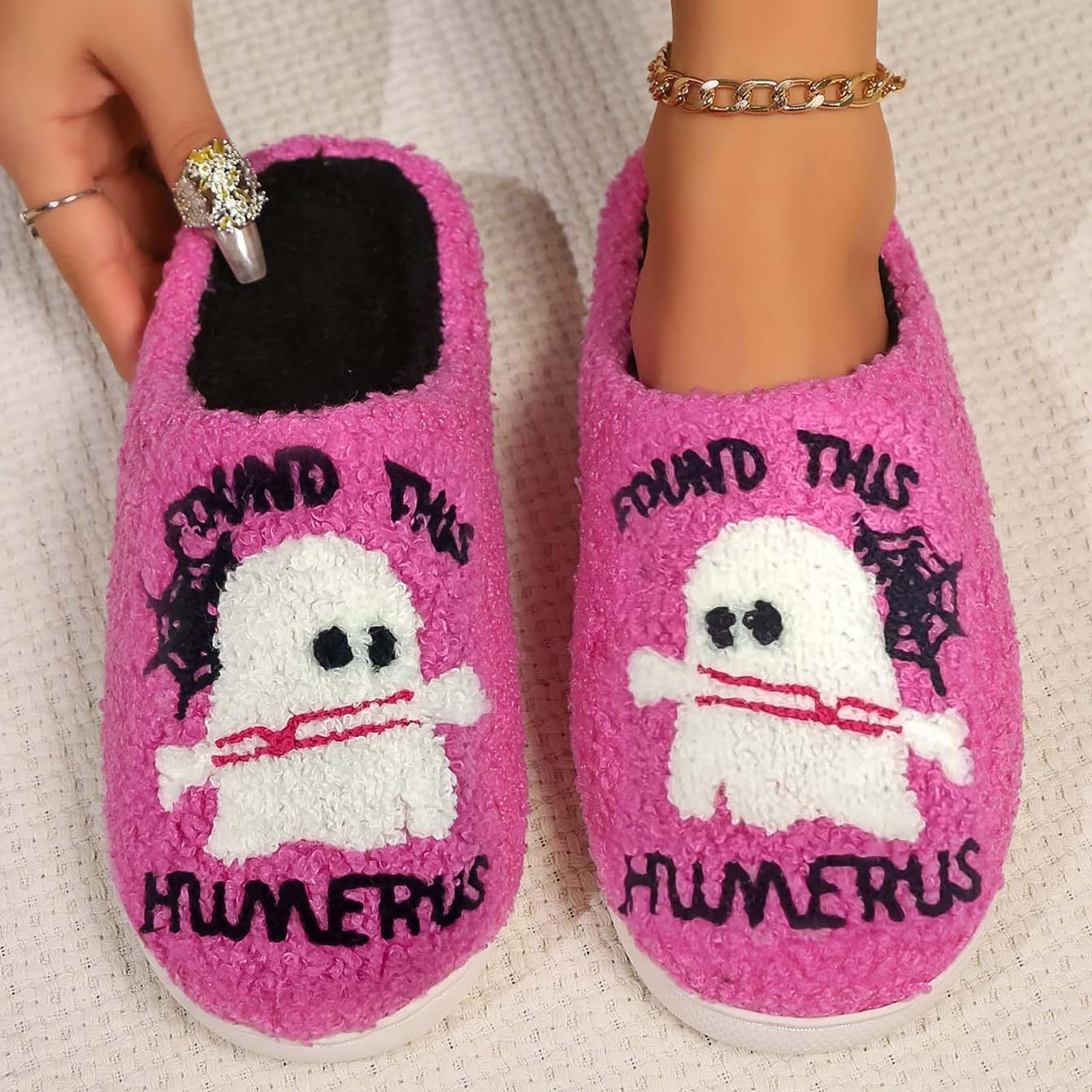 Generisch Pantuflas mullidas para mujer, cálidas, cómodas, ligeras, suaves, mullidas, pantuflas para casa, ajuste ancho, lavables, para hombre y mujer