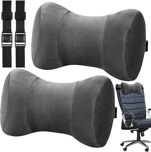 2 almohadas de cuello para sillón reclinable de 12.2 pulgadas de largo, almohada de apoyo para el cuello del automóvil, almohada de espuma