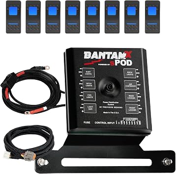 sPOD BantamX 8 تحكم الدائرة مع لوحة التبديل LED الزرقاء ل Polaris RZR Pro R 2022-24