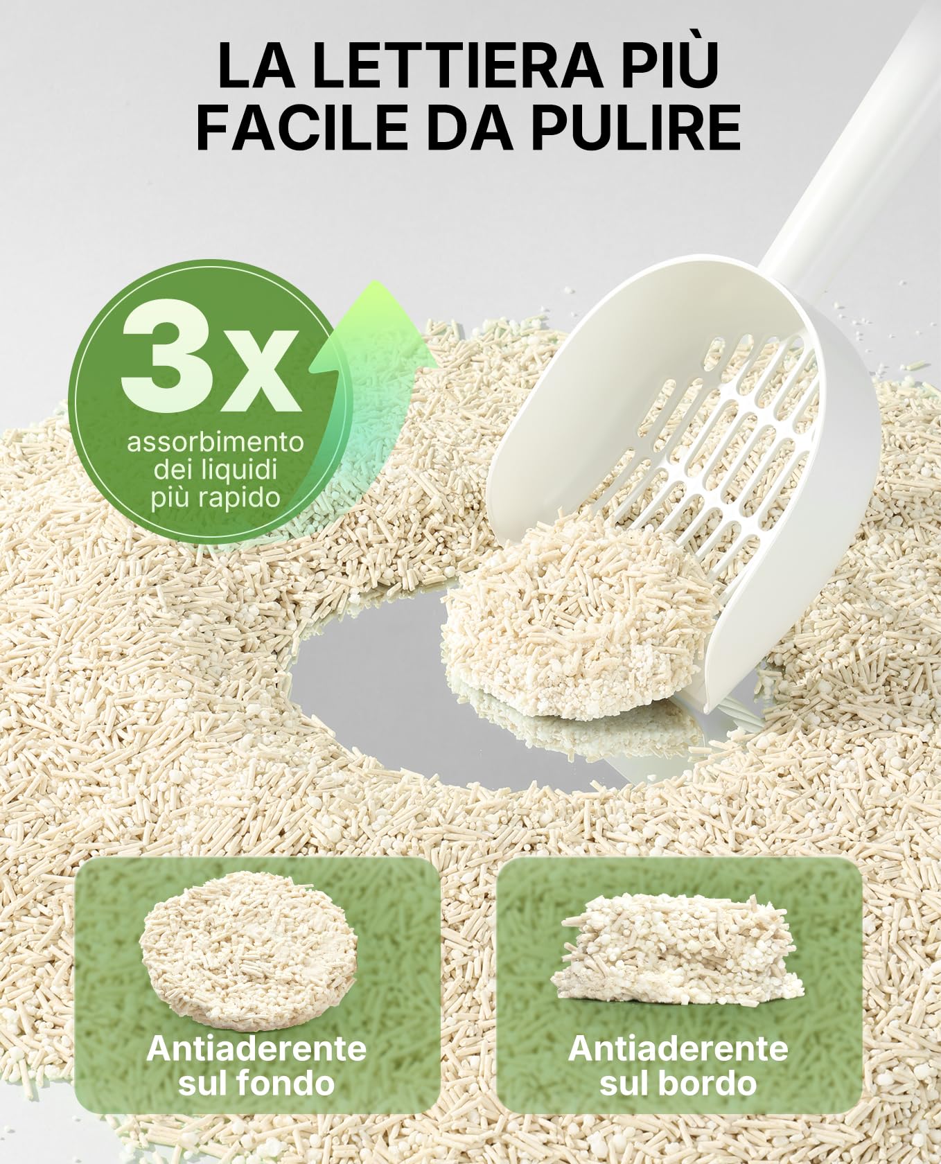 PETKIT Lettiera per Gatti a Miscela Botanica - Assorbimento Rapido, Biodegradabile e Senza Polvere con Tapioca, 4 * 2.4kg (Totale 9.6kg)