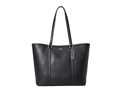 COACH Legacy Tote Tote Handbags Black, Leather/Polyester