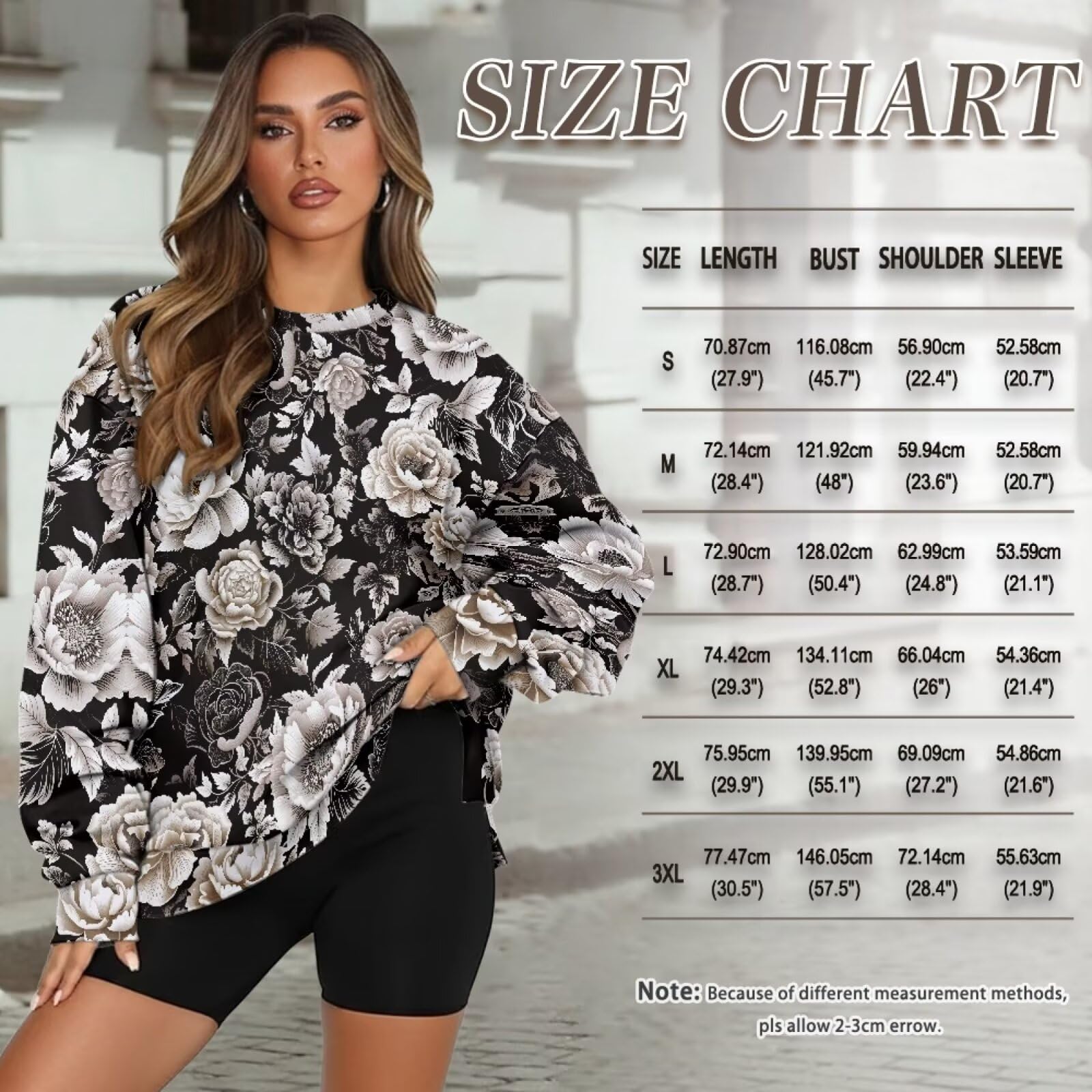 Damska bluza oversize sweter top okrągły dekolt bluzy z kapturem jesień zima sweter z kieszenią wygodne stroje
