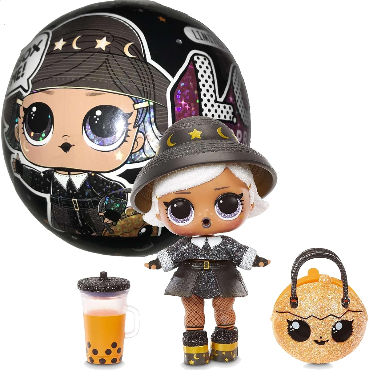Spooky Sparkle Limited Edition Witchay Babay with 7 Surprises, Including Glow-in-The-Dark Doll