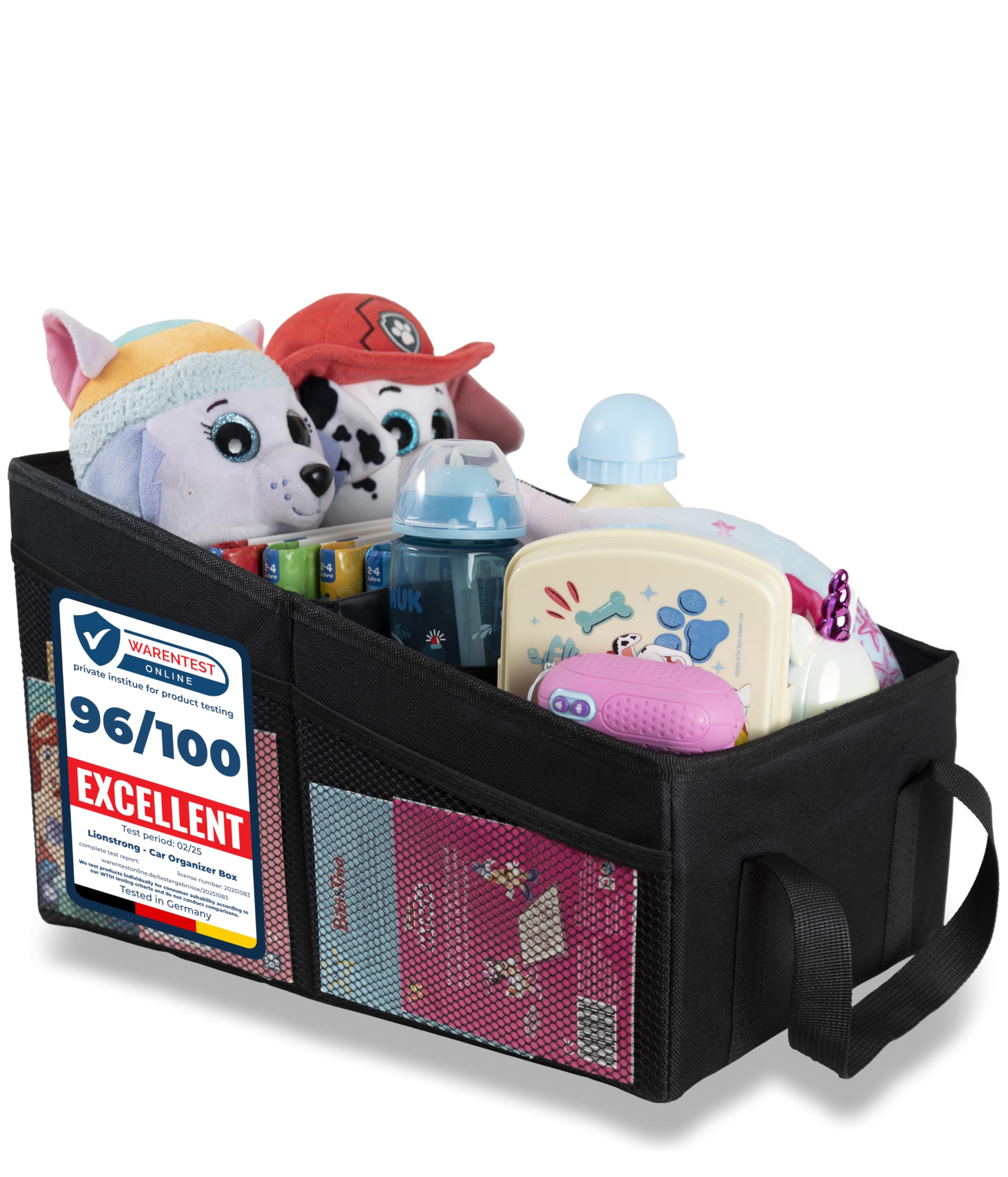 Organizzatore Auto LIONSTRONG Per Sedile | Con Portabottiglie E Spazio Extra - Foto 3