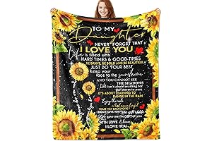 Daughter Blanket from Dad, Soft Micro Fleece Blanket for Daughter from Dad