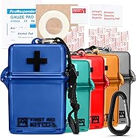 Vista 11 de Avalanche Mini botiquín de primeros auxilios, 30 piezas de suministros de emergencia en estuche impermeable para el hogar, coche, viajes, deportes