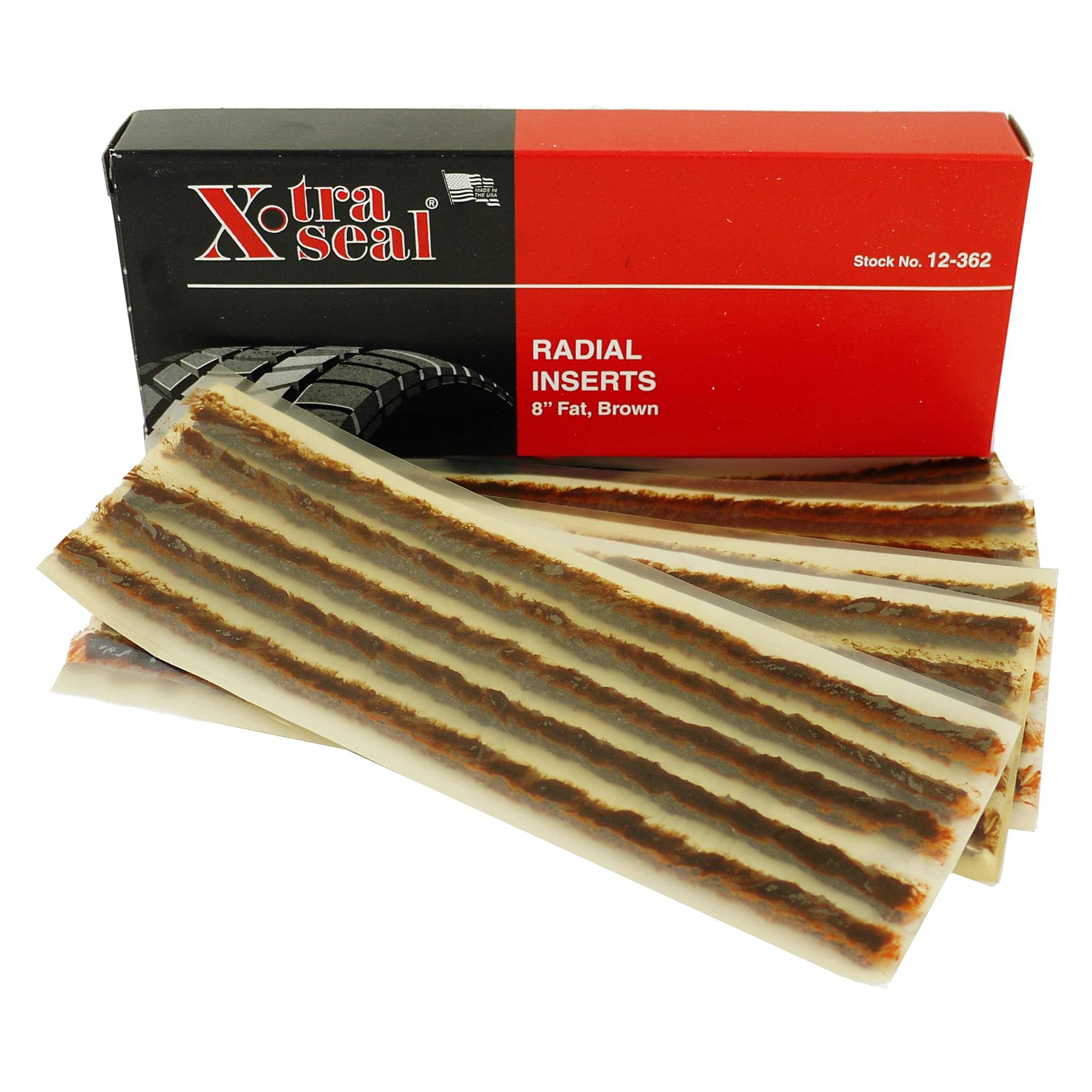 Striscia di tenuta meccanica butilica per riparazione forature pneumatici tubeless 25 pezzi marrone