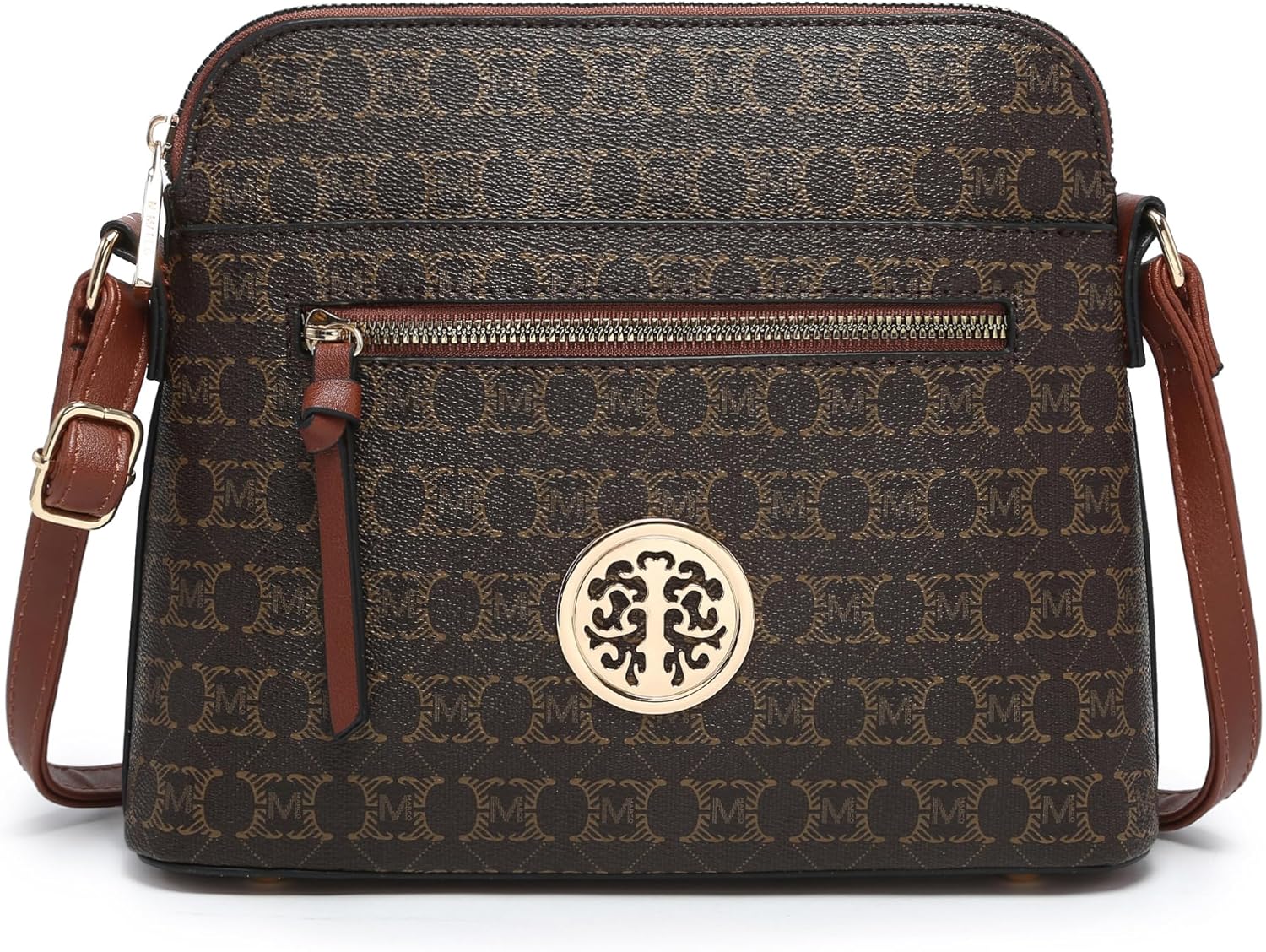 MKP COLLECTION Womens Fashion Crossbody Bag Medium Shoulder Purse with Adjustable Strap Multi Pockets for Travel Daily Use