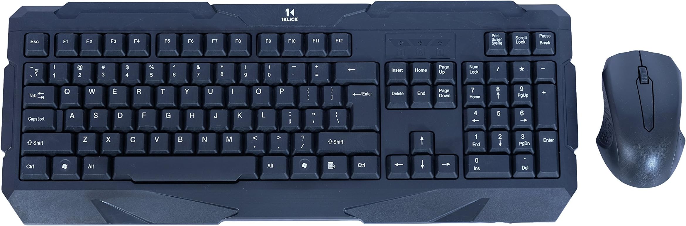 1KLICK WK1 Wireless Keyboard and Mouse Combo (Black)