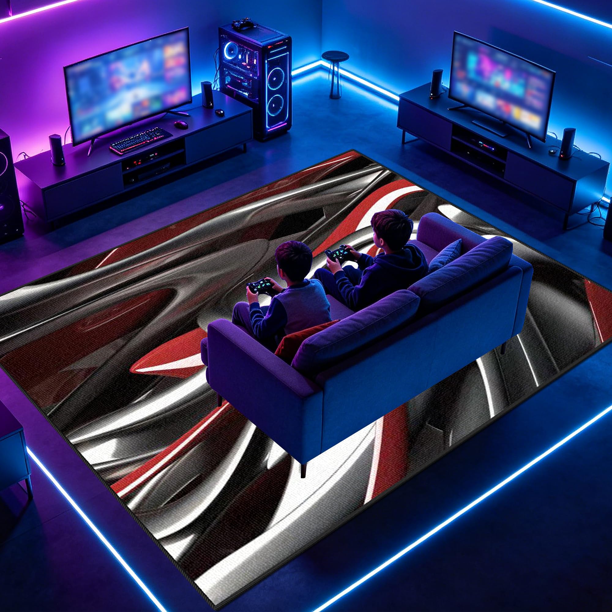 Tapis de jeu pour chambre de garçon idéal pour créer un coin gaming cosy