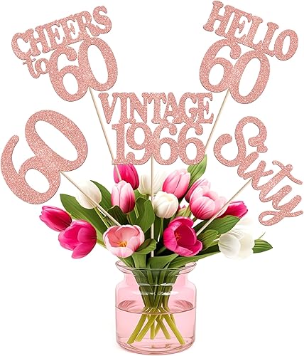 Miniatura 50 de 15 piezas de centro de mesa de feliz cumpleaños 13 palos oficiales para adolescentes vintage 2012 Hello 13 centros de mesa de flores palos saludos a