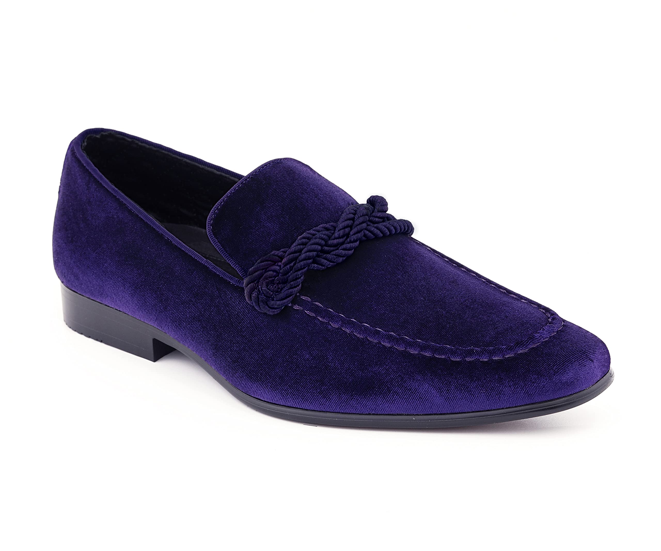 Amali Hauser - Mens Loafers - Mens Slippers - Designer Shoes for Men - Crushed Velvet Luxurious Mens